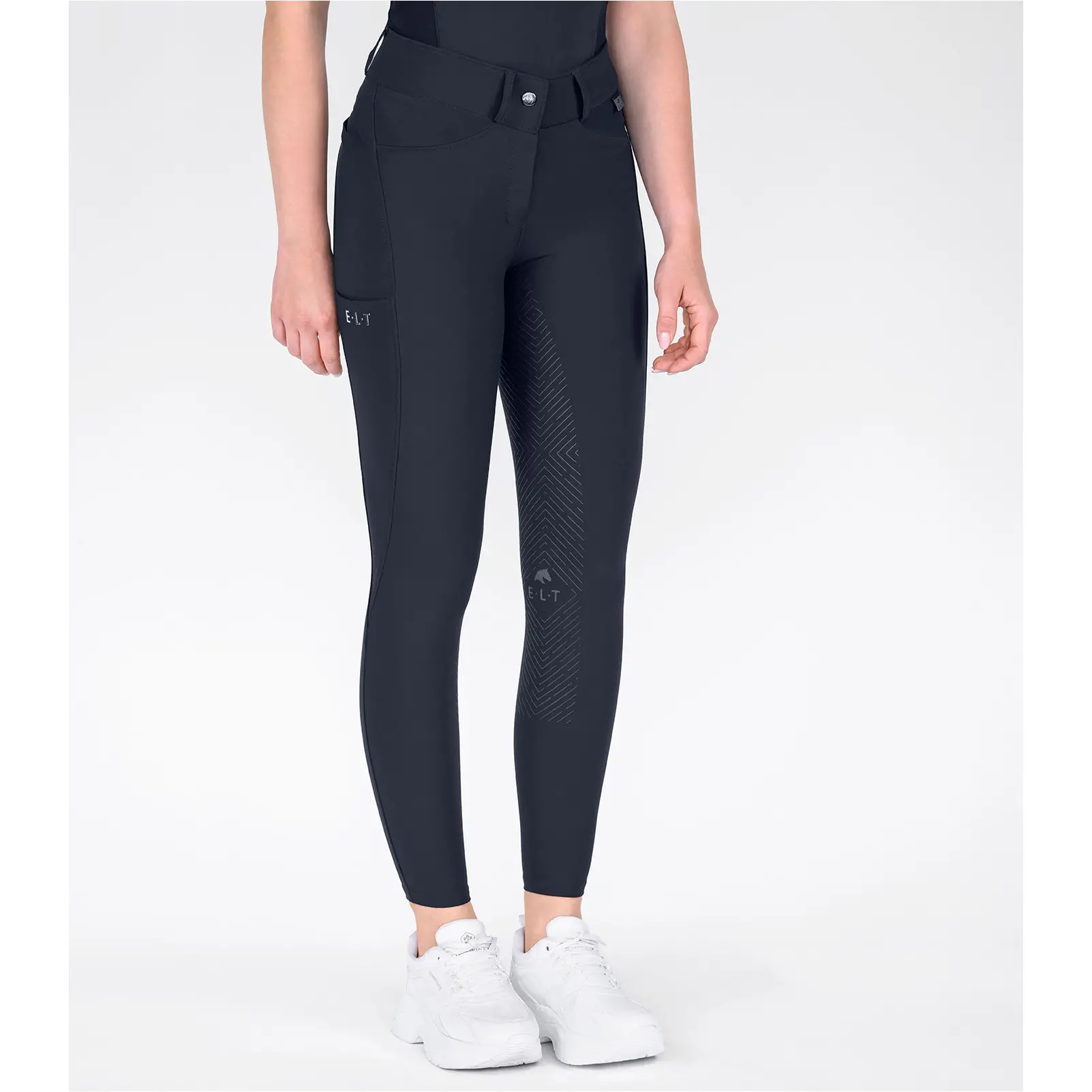Damen Reithose Silikon Vollbesatz COMFORT RIDE tiefblau