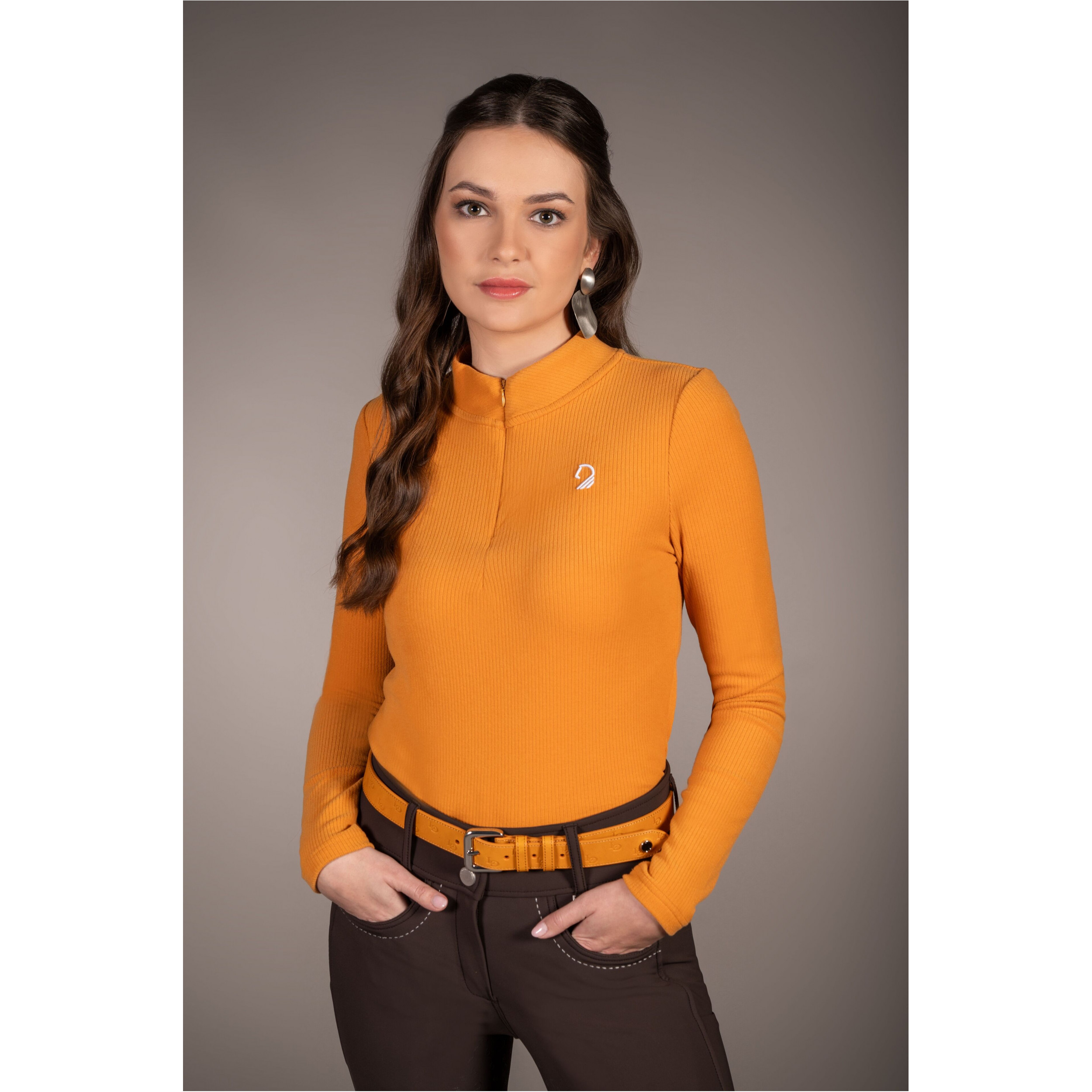 Damen Langarmshirt AREZZO SOFT senf