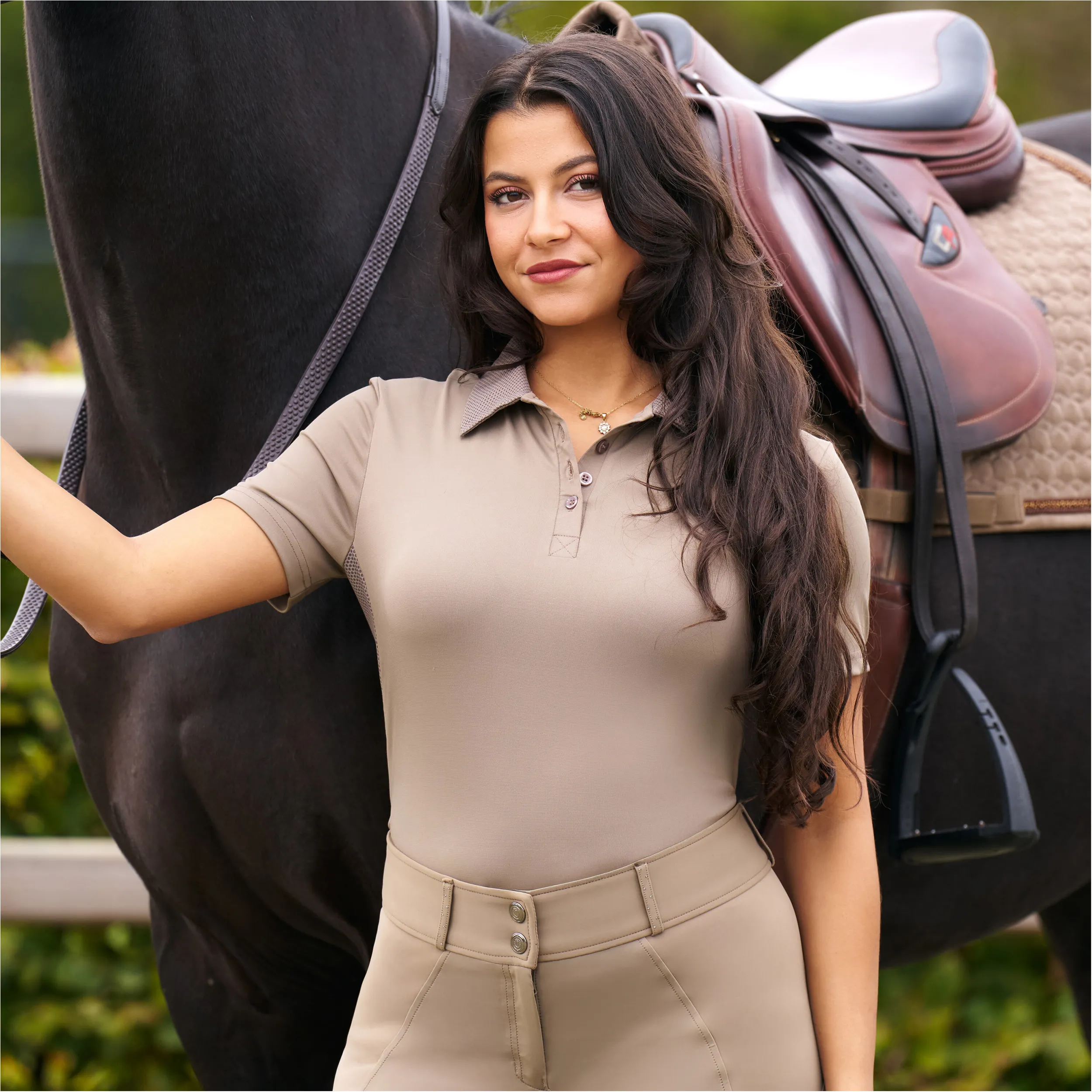 Damen Poloshirt IRHMarly straw