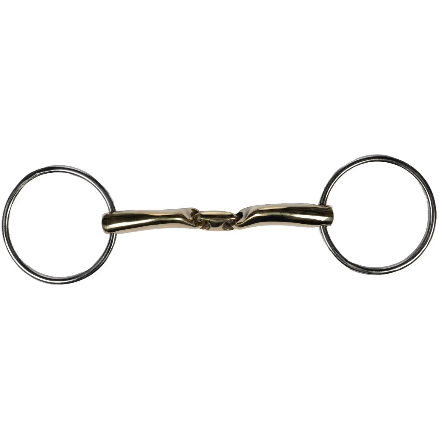 Wassertrense doppelt gebrochen SOFT CONTACT Edelstahl/Argentan 14mm 