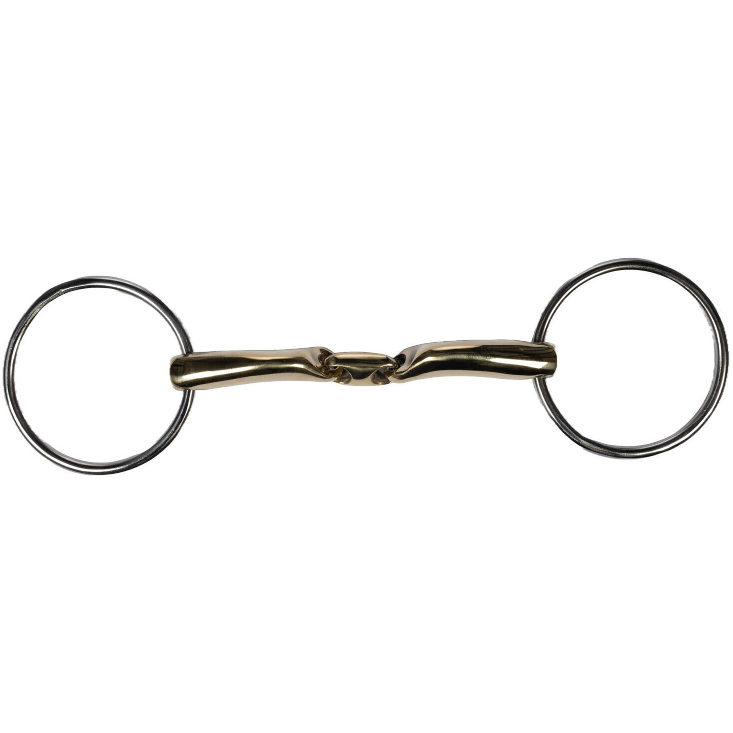 Wassertrense doppelt gebrochen SOFT CONTACT Edelstahl/Argentan 14mm 