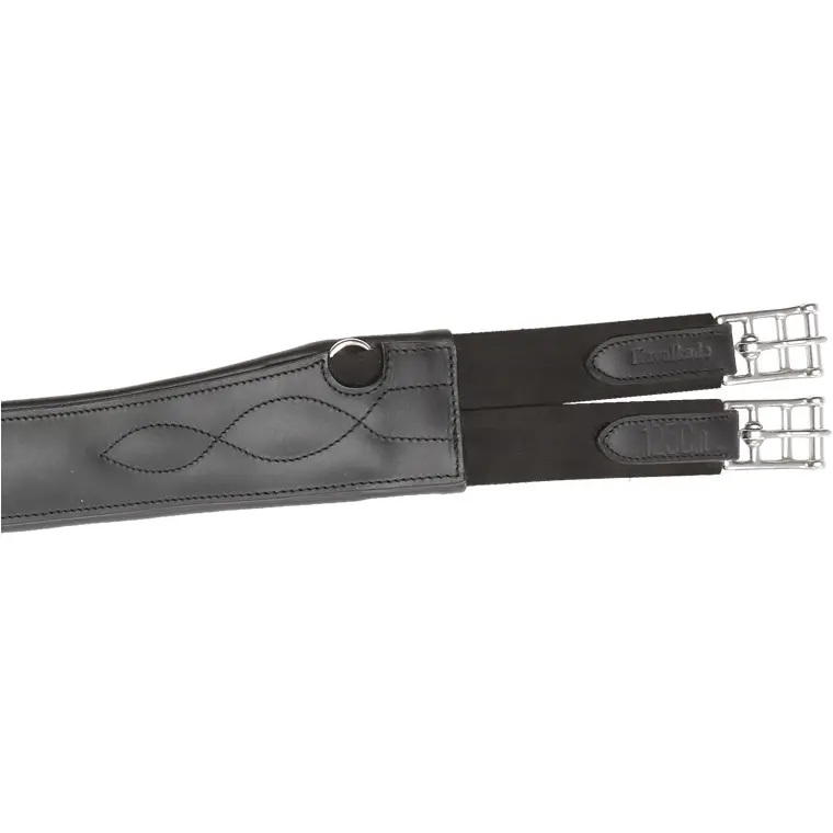 Ledersattelgurt geölt mit Elast SHAPE schwarz