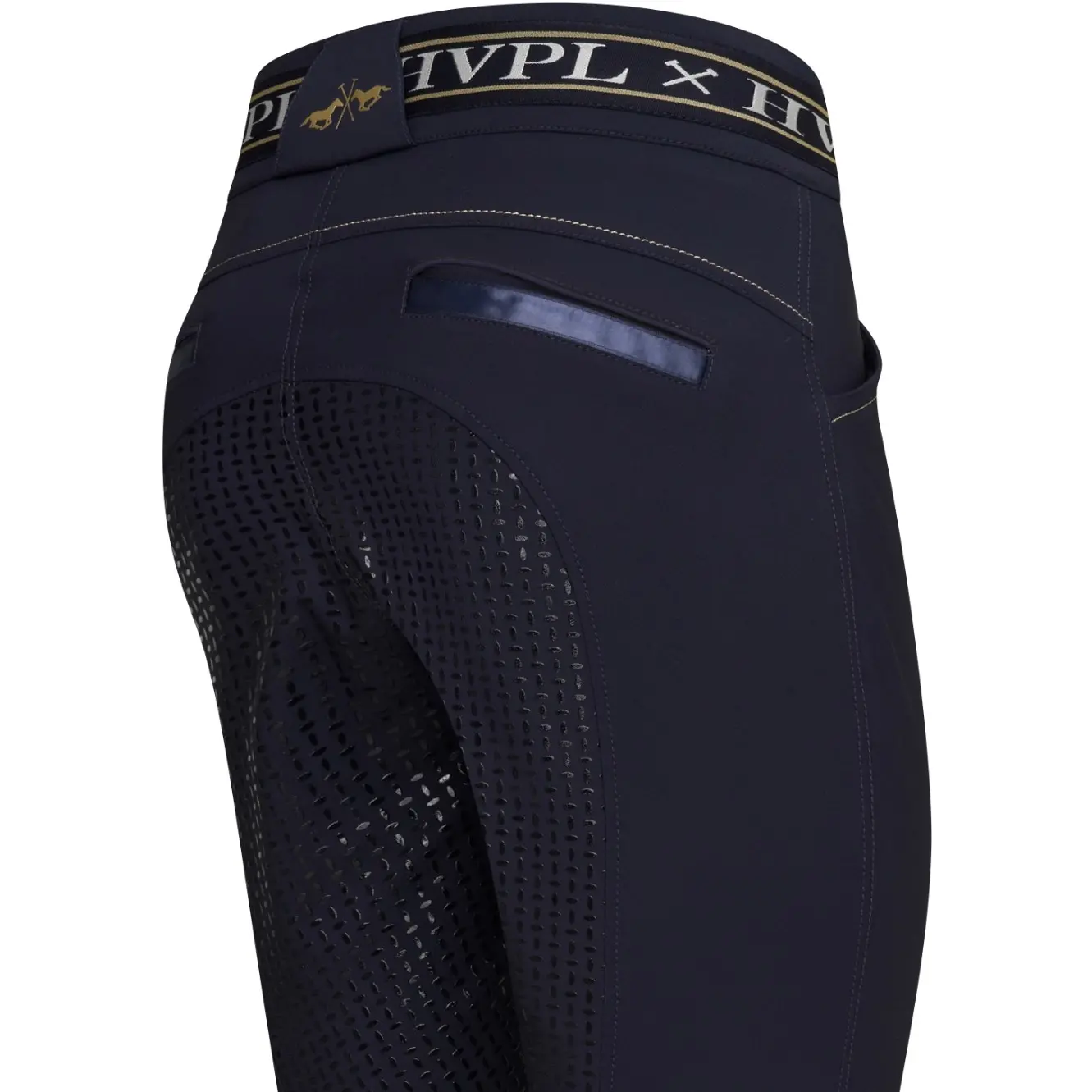 Damen Reithose Silikon Vollbesatz HVPKeira navy