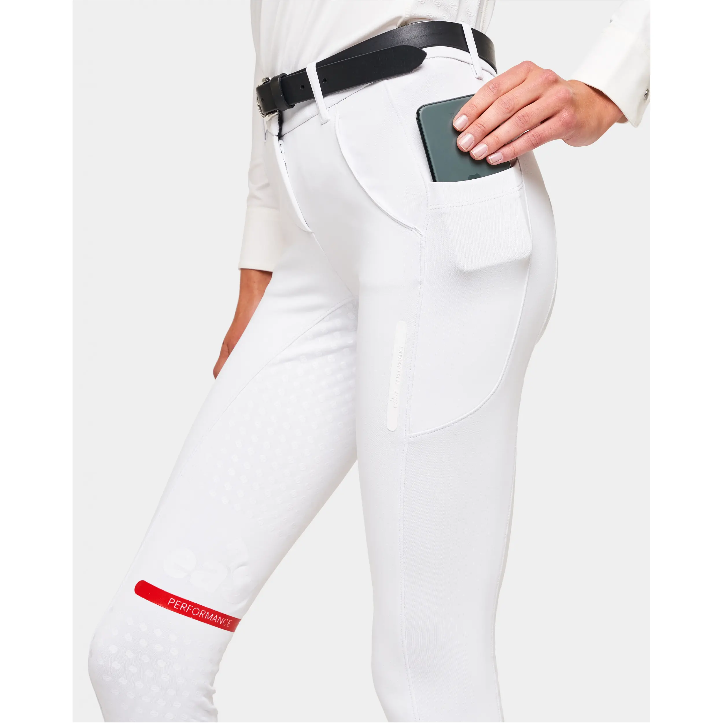 Damen Reithose Silikon Vollbesatz R2 Performance Dressage weiß