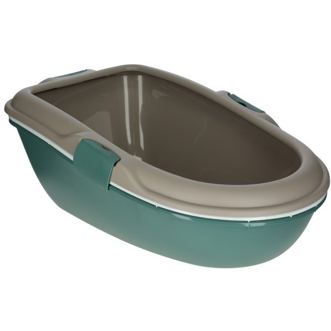 Katzentoilette FURBA mit Reinigungssieb english green/taupe