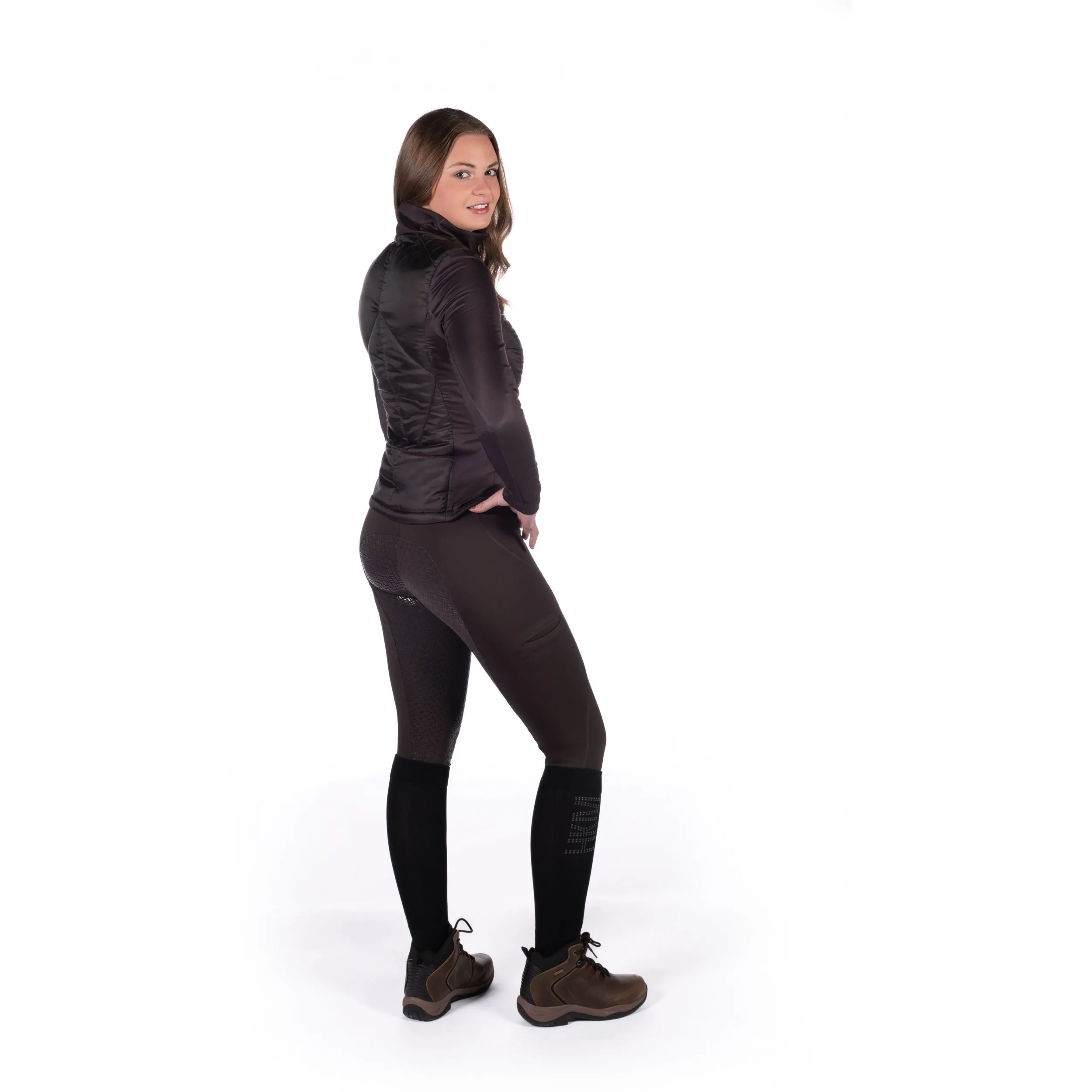 Damen Jersey-/Nylonjacke PRAG II STYLE dunkelbraun