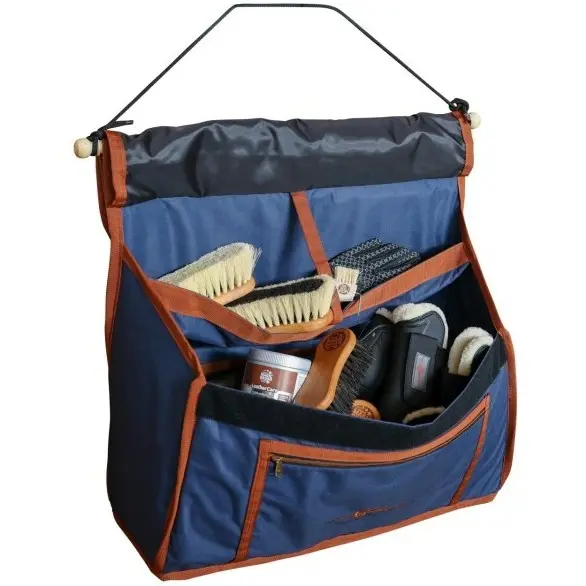 Boxentasche MILANO navy/camel 66x25x60cm