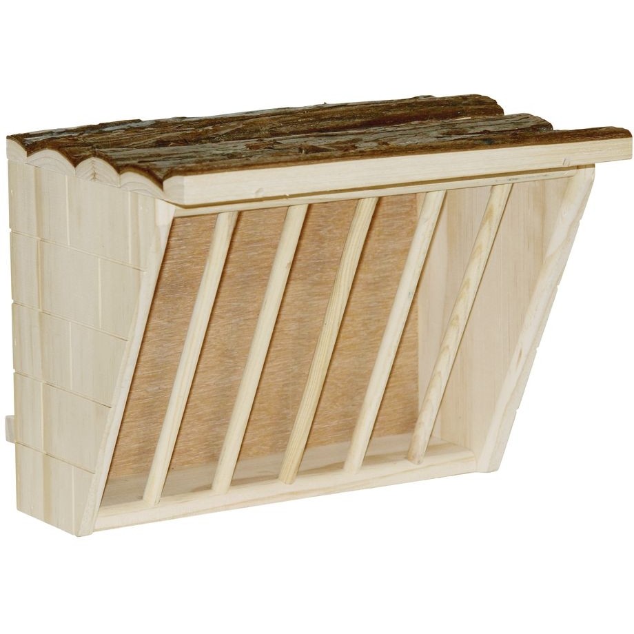 Heuraufe mit Sitzbrett NATURE 28x20,5x22cm 