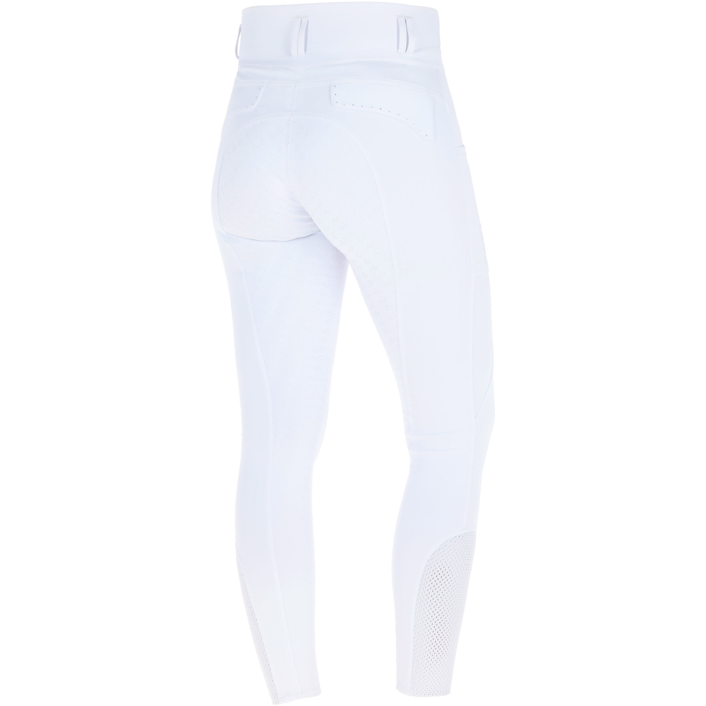 Damen Reithose Silikon Vollbesatz High Waist F/S 2026 white