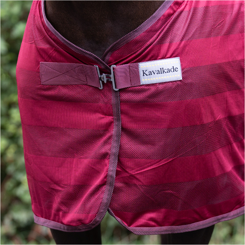 Fliegendecke STRIPE bordeaux