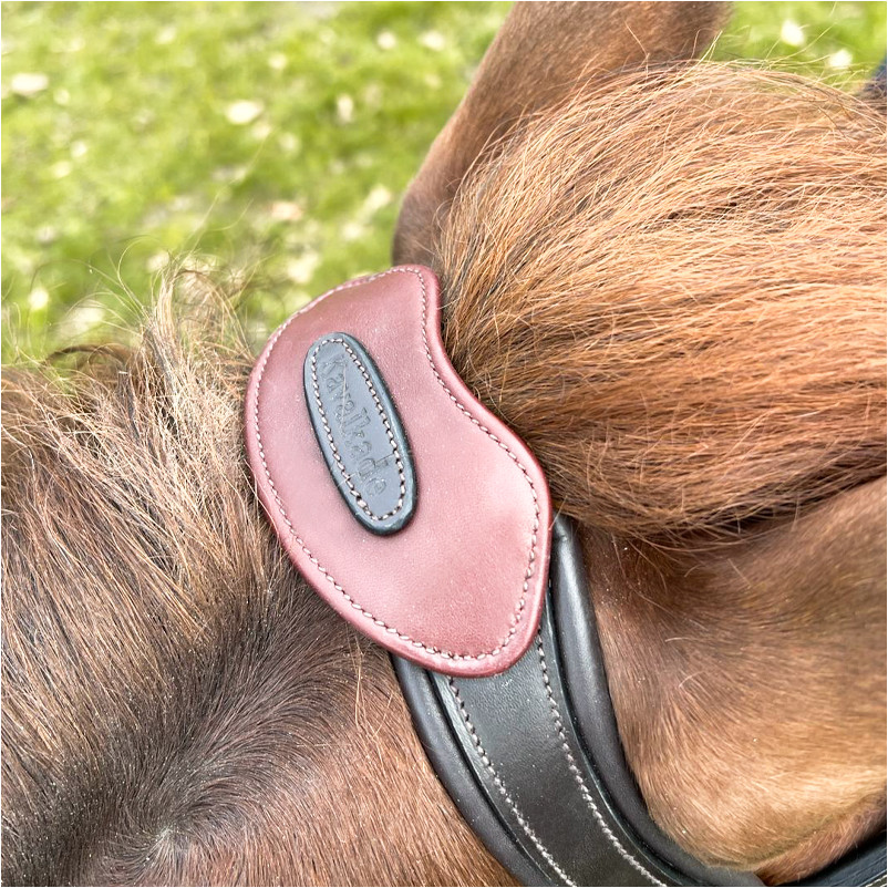 Genickstück offen mit Brücke MALOU braun