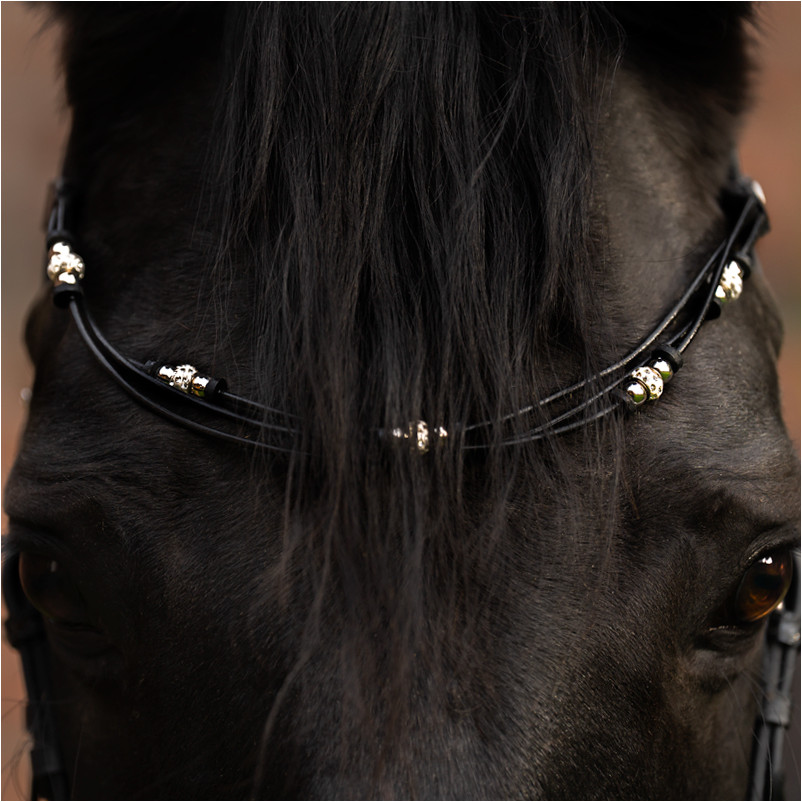 Stirnband GRACE schwarz/weiß