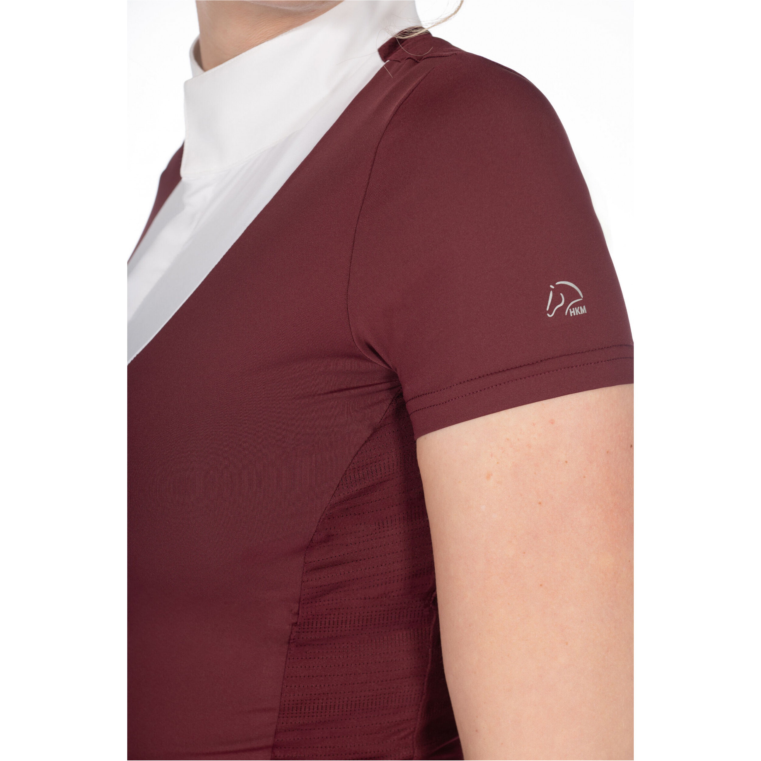 Damen Turniershirt Kurzarm VIRGINIA bordeaux