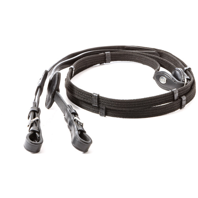 Gurtzügel CLASSIC 5 Stege schwarz 20mm