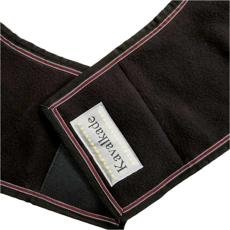 Fleece-Ausreitdecke schwarz