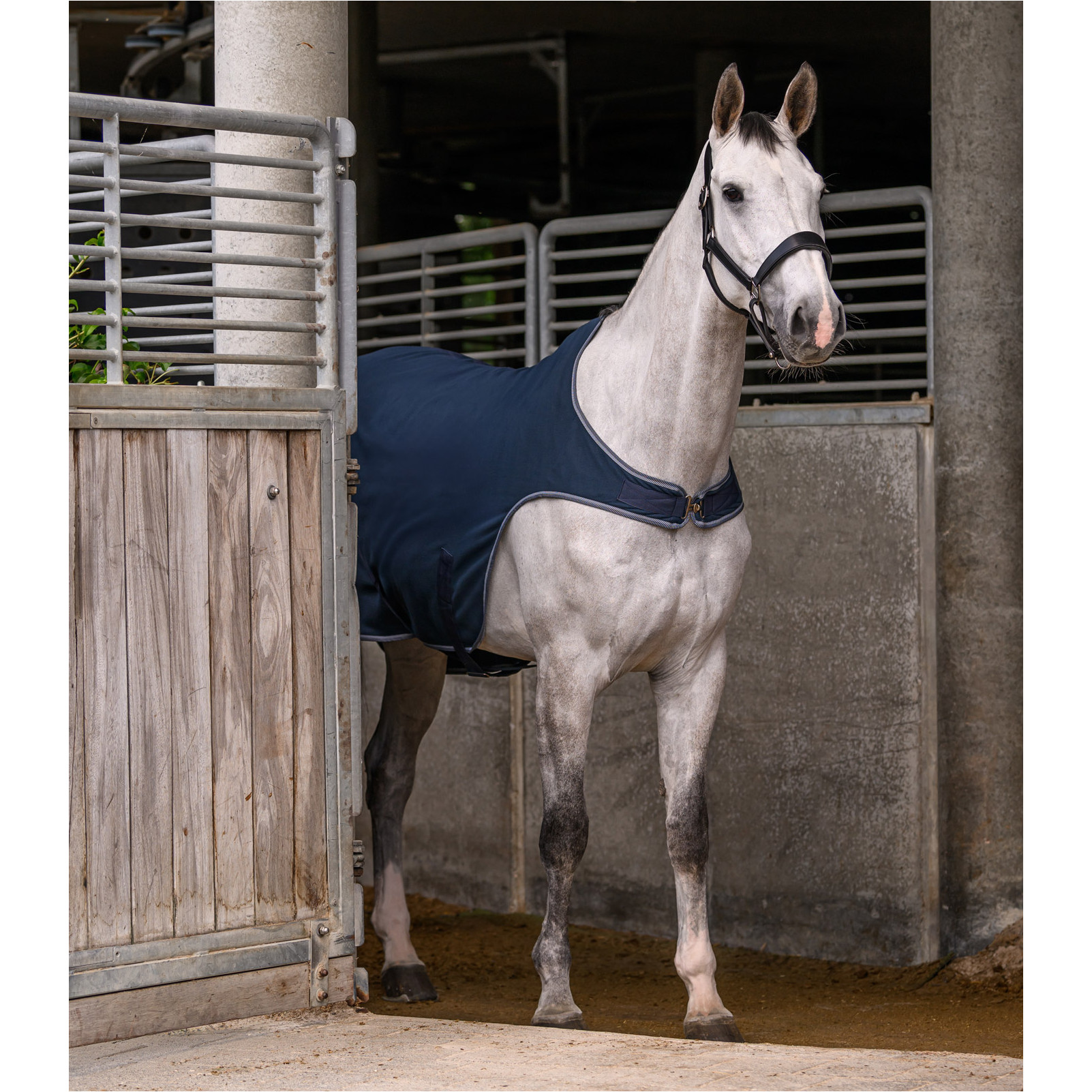 Fleece-Führmaschinendecke ECONOMIC nachtblau