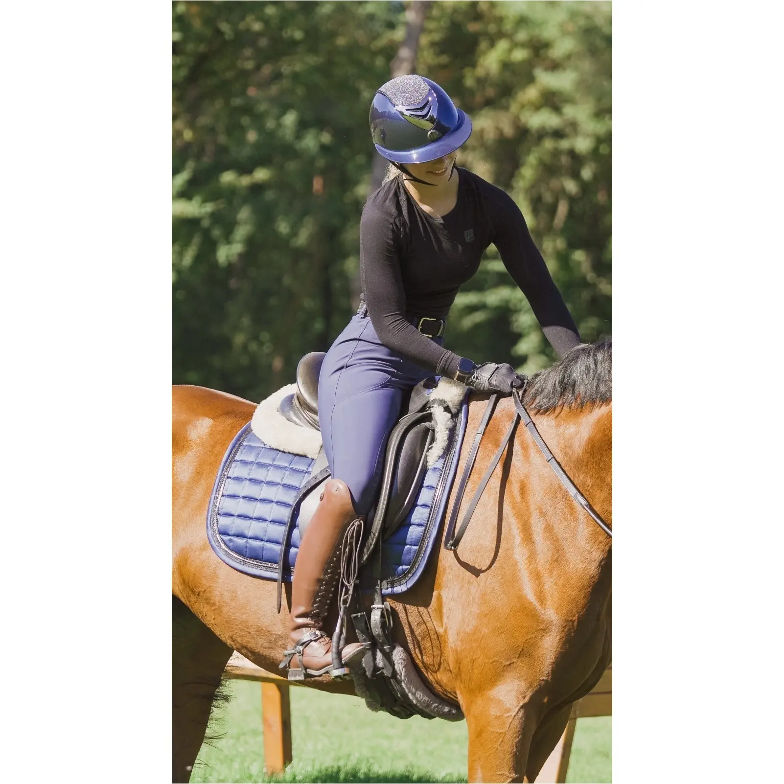 Damen Reithose Silikon Vollbesatz RIHANNA navy Damen Reithose Silikon Vollbesatz RIHANNA navy