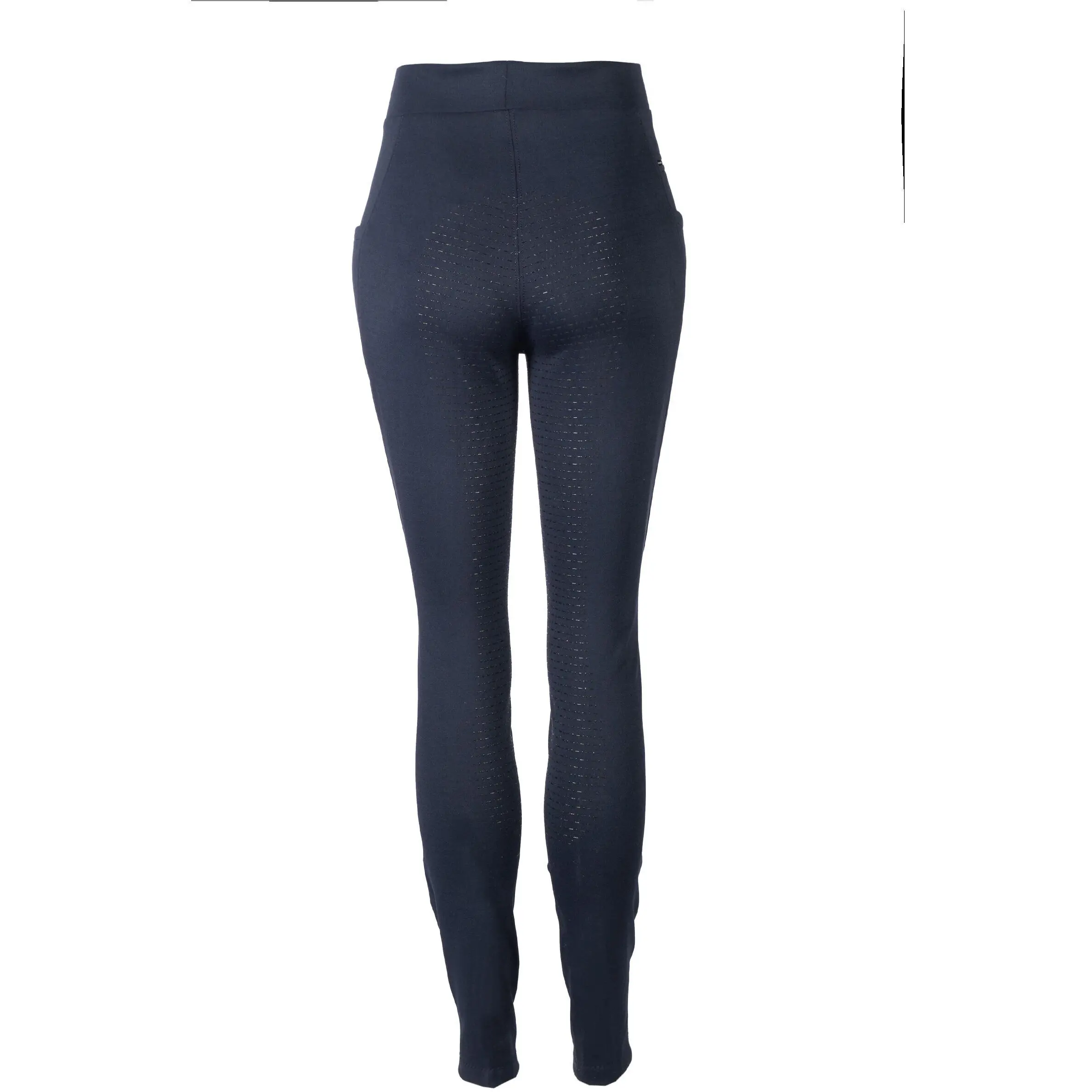 Winter Damen Reitleggings Silikon Vollbesatz MAJA dunkelblau