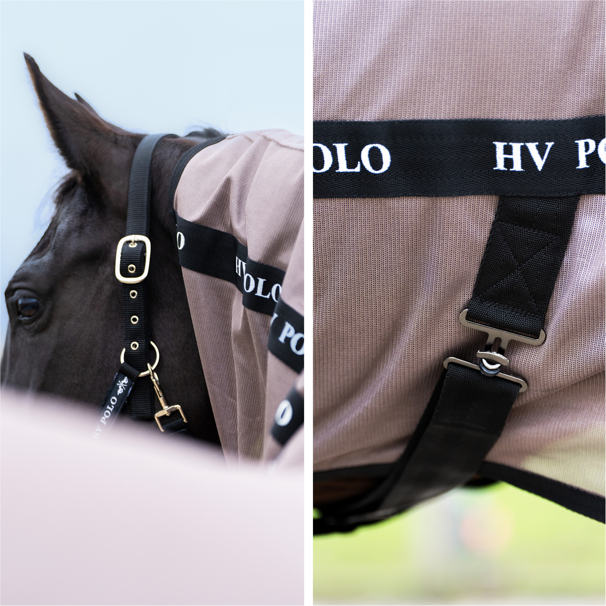 Fliegendecke mit Halsteil (abnehmbar) HVPNena espresso