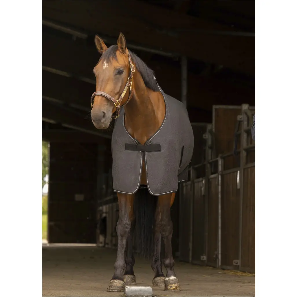 Abschwitzdecke CHINÉ meliert grau Abschwitzdecke CHINÉ meliert grau