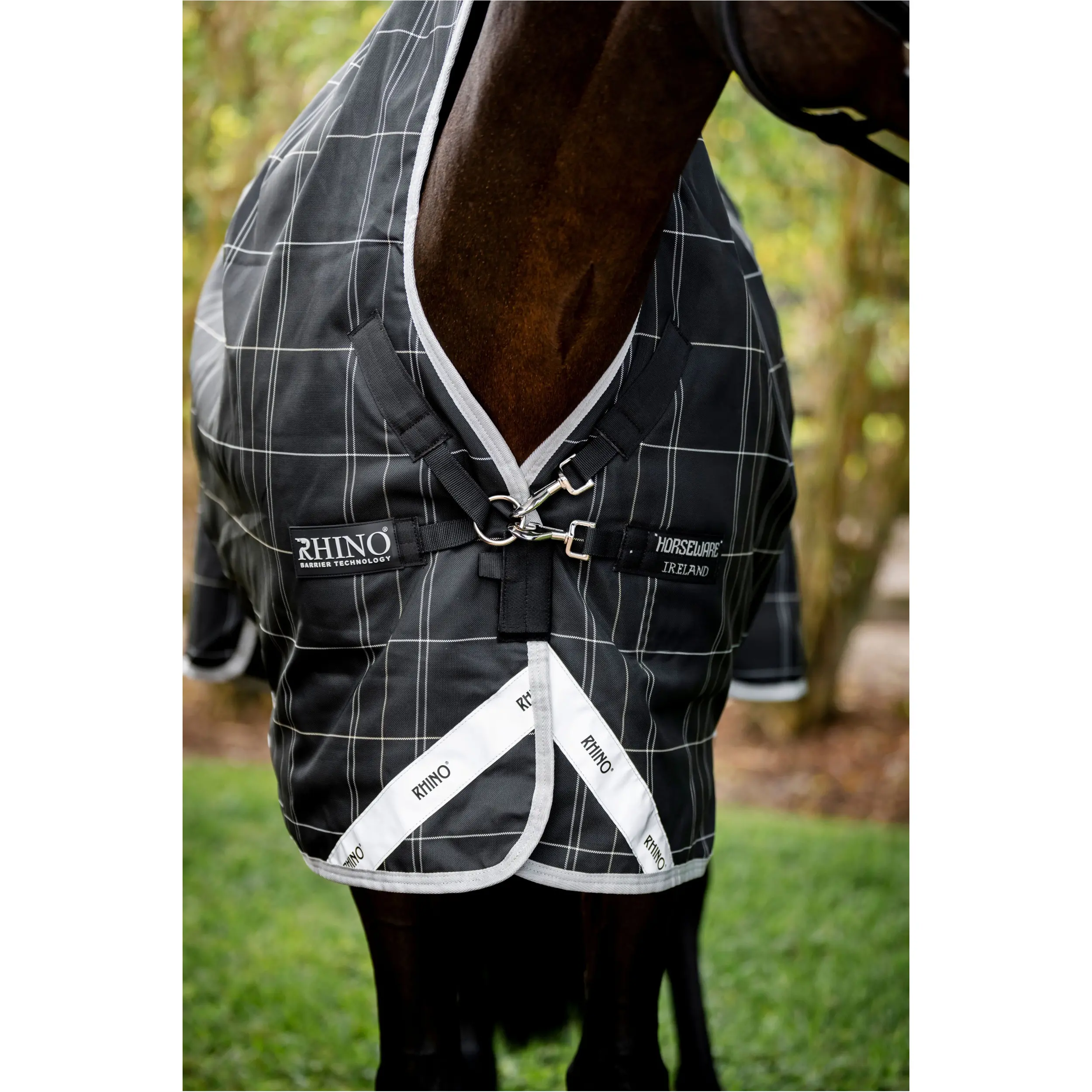 Outdoordecke 100g Füllung 1000D RHINO Wug blk/grey/white check/gray 