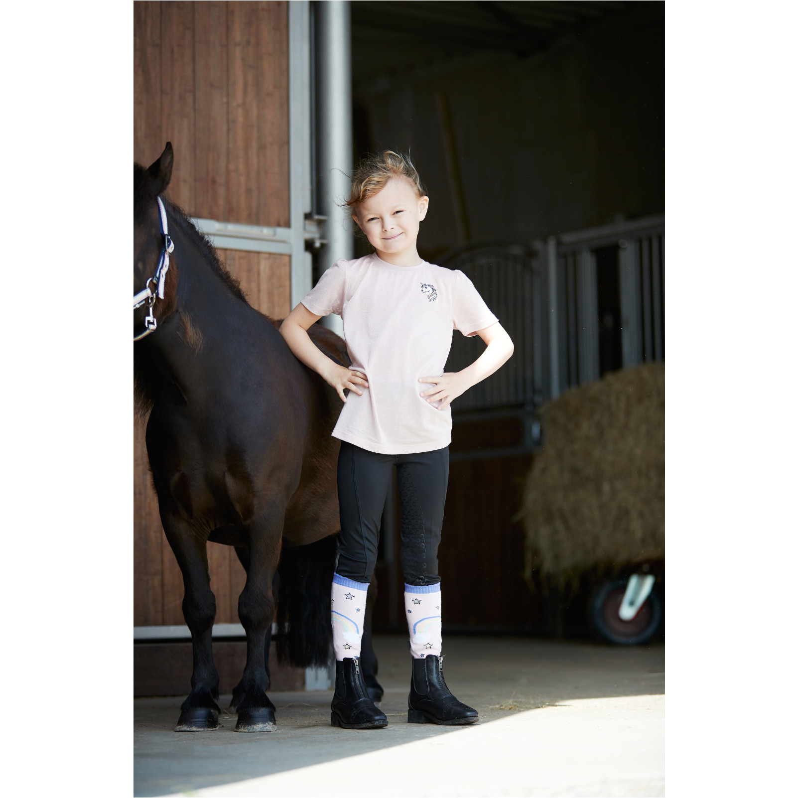 Kinder Reitleggings Silikon Vollbesatz MOLLY schwarz Kinder Reitleggings Silikon Vollbesatz MOLLY schwarz
