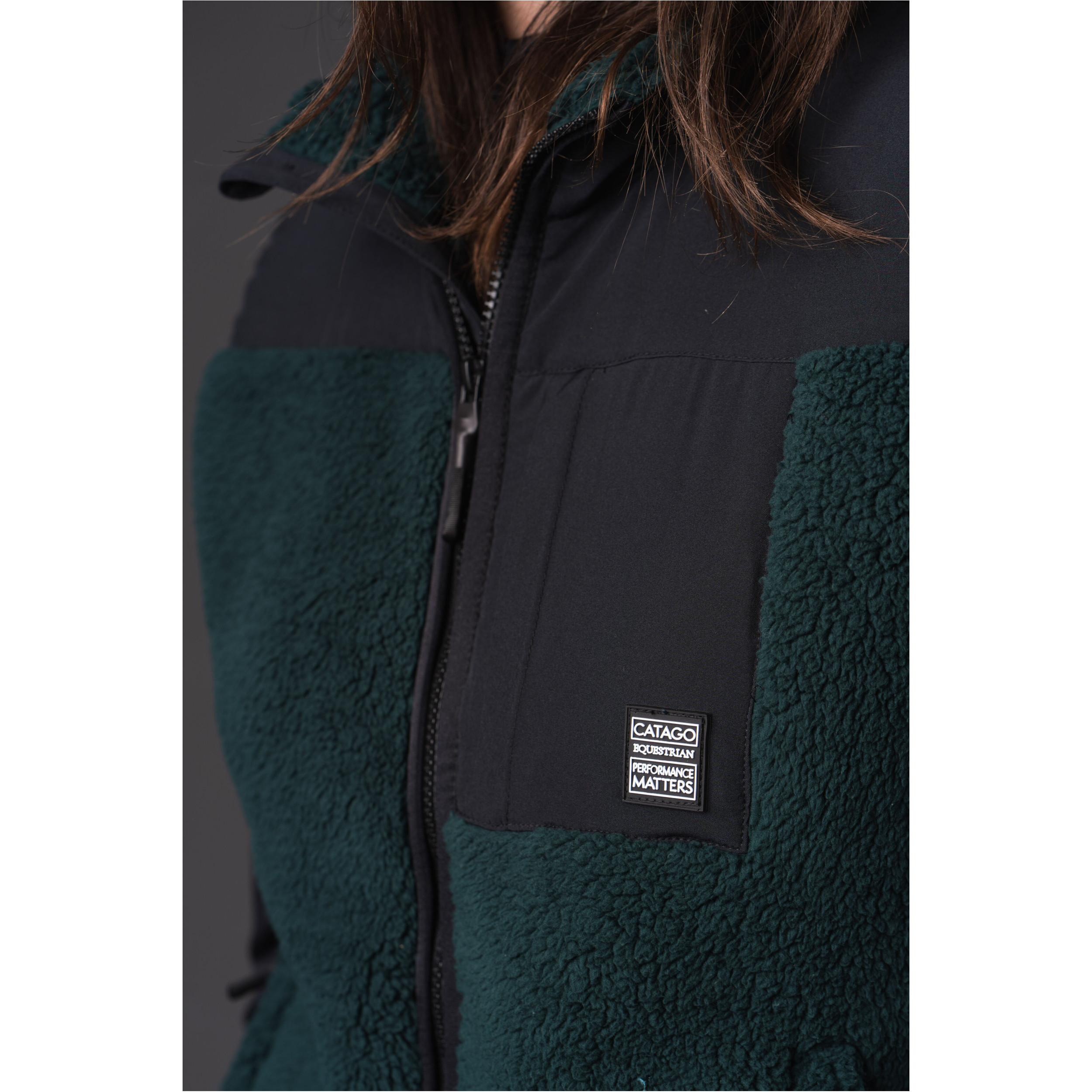 Damen Fleeceweste VINYA ponderosa pine