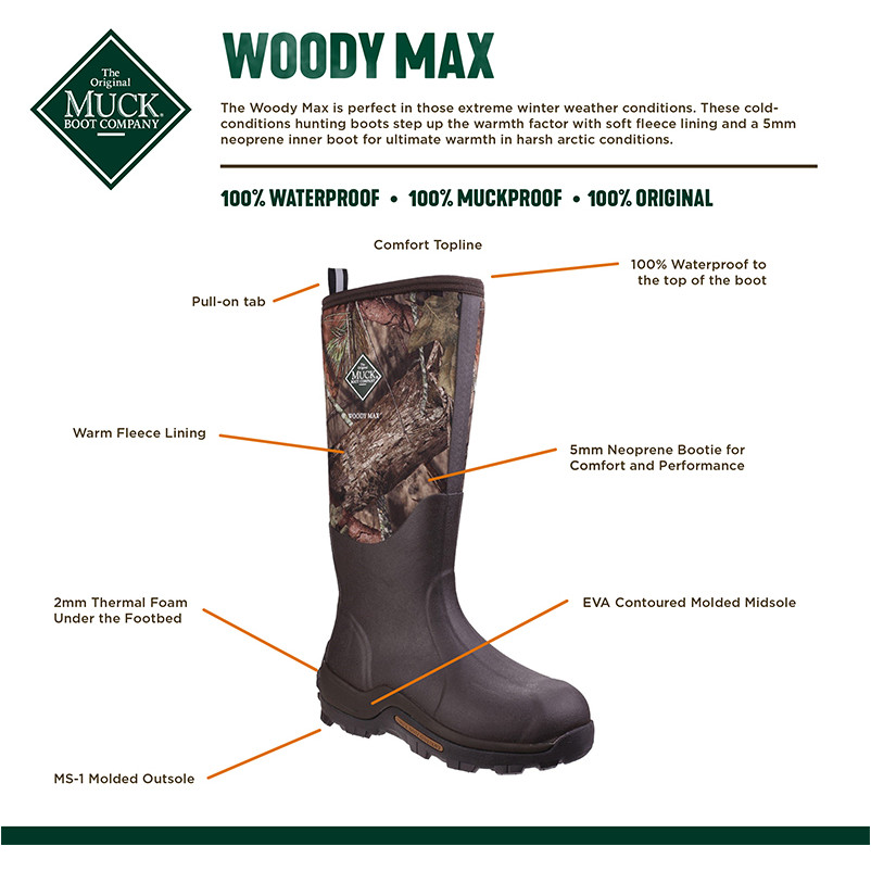 Winter Gummistiefel WOODY MAX braun