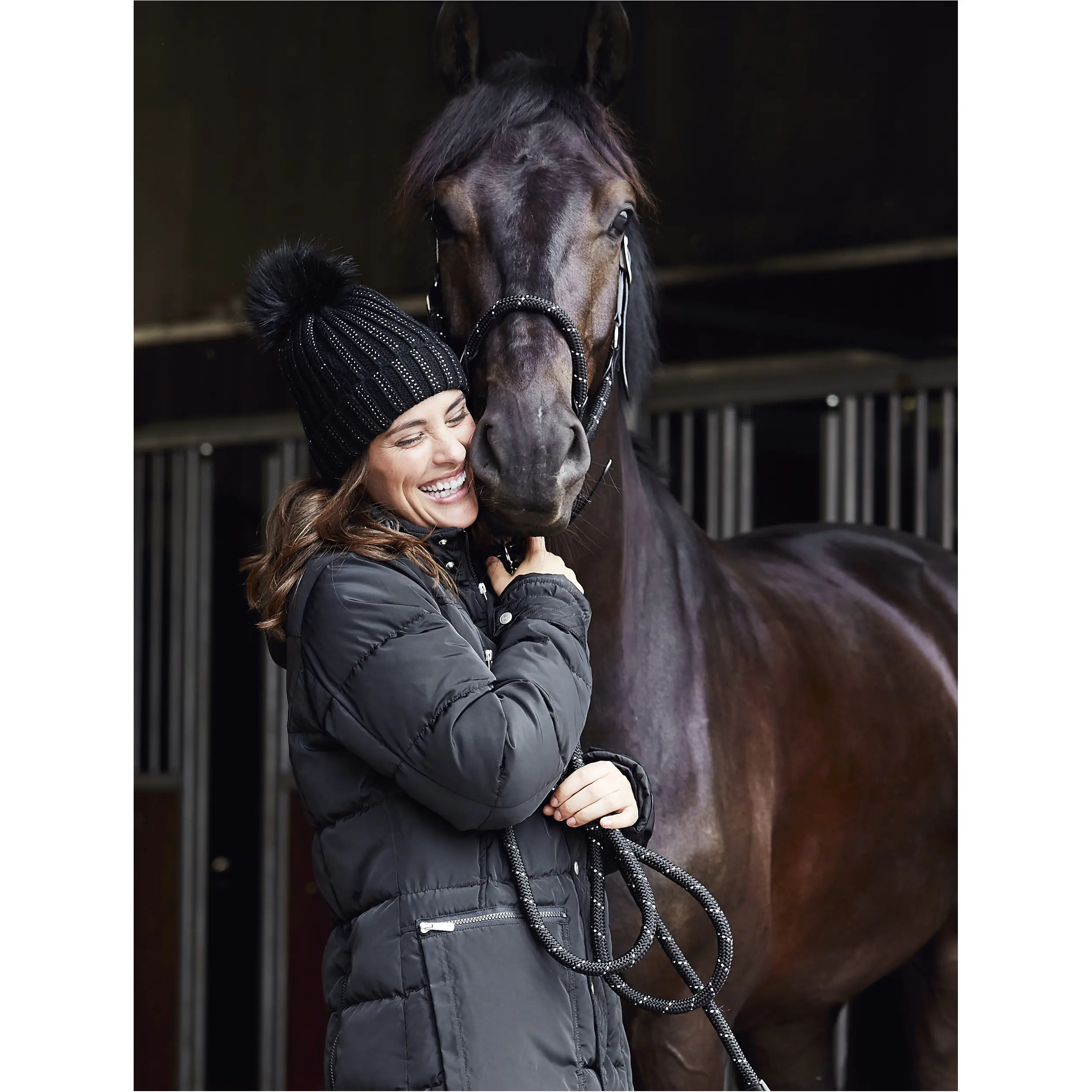 Winter Damen Reitmantel CANDICE schwarz Winter Damen Reitmantel CANDICE schwarz