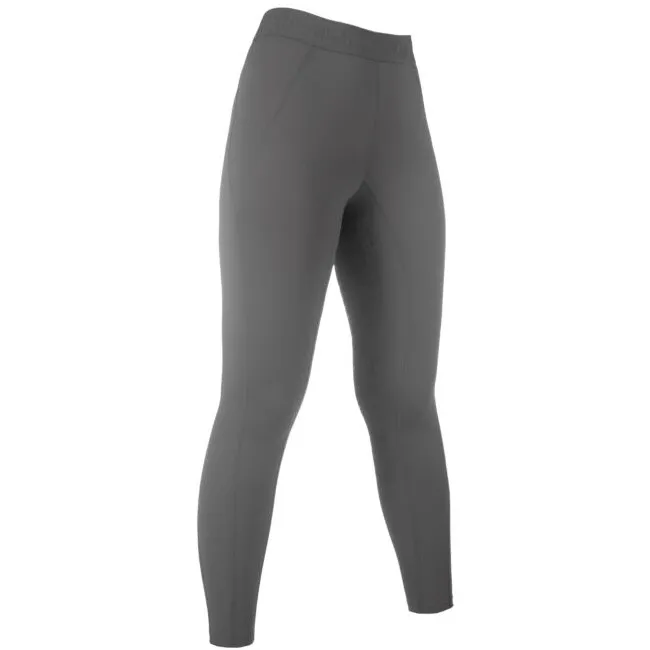 Kinder Reitleggings Silikon Vollbesatz TABEA grau