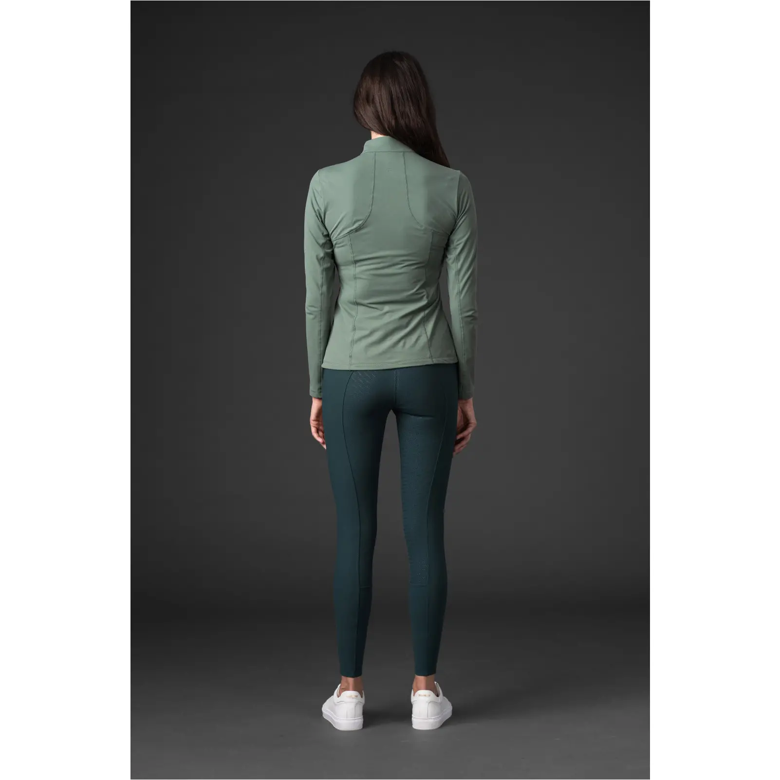 Damen Funktionsshirt Langarm BREE half-zip duck green Damen Funktionsshirt Langarm BREE half-zip duck green