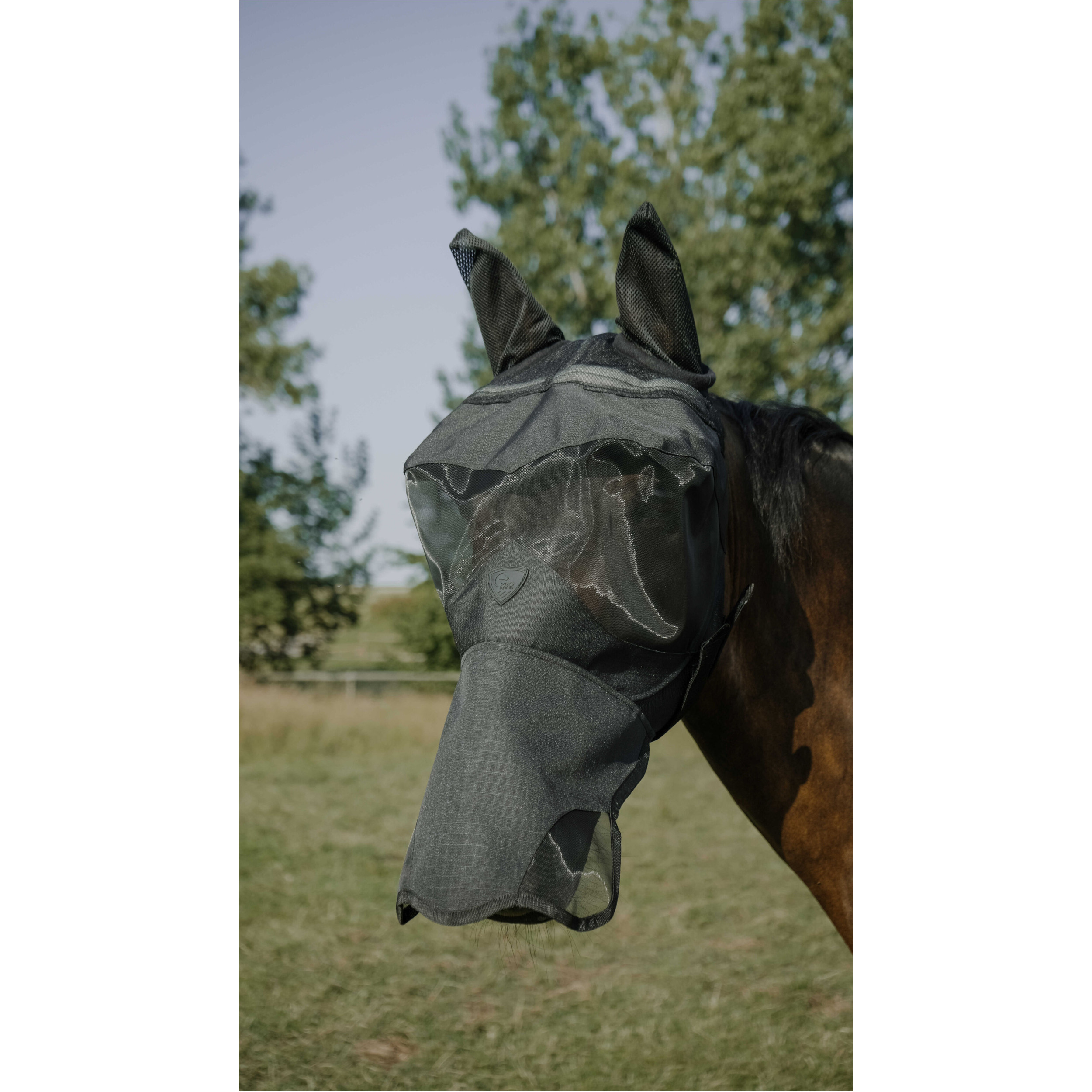 Fliegenmaske mit UV-Schutz VISOR schwarz