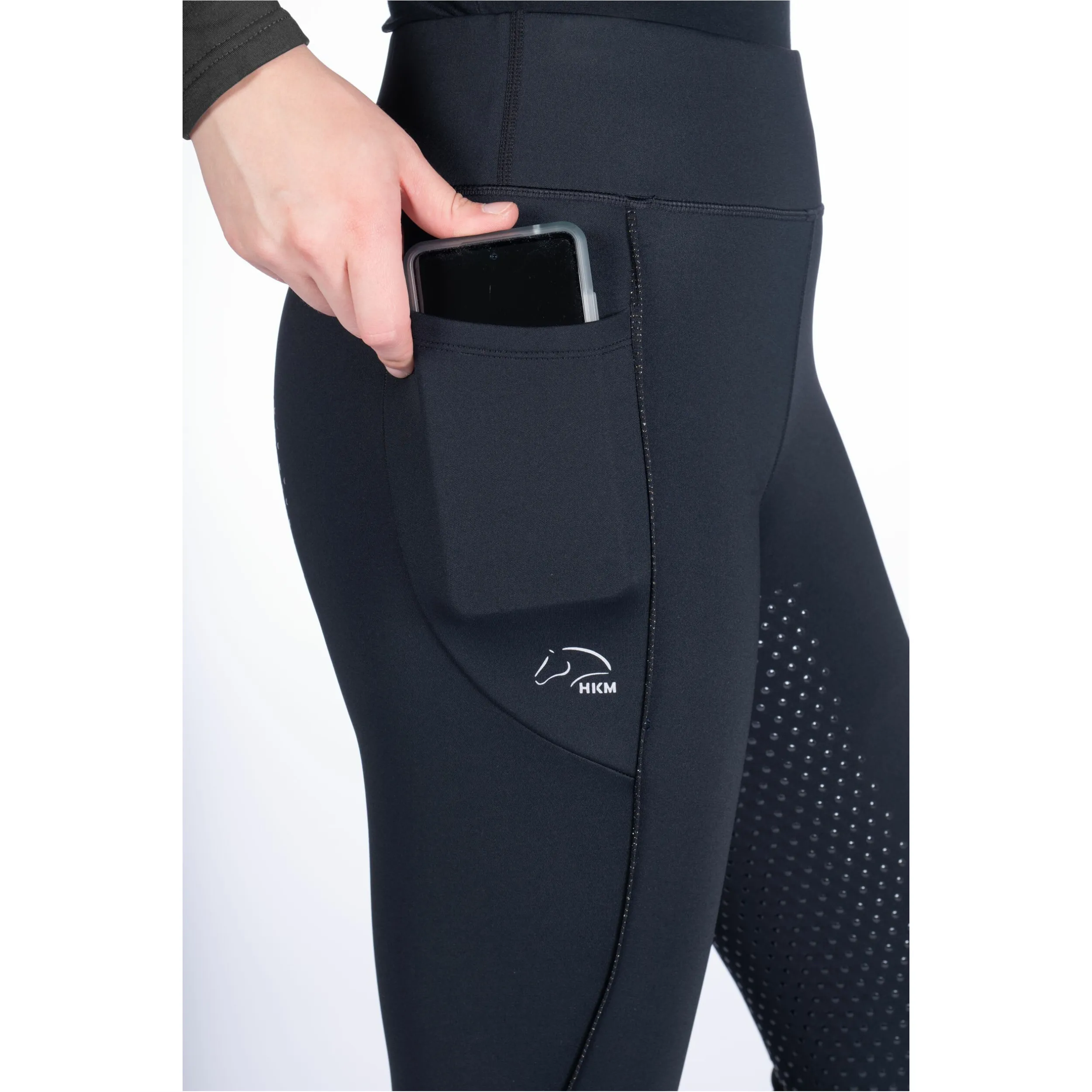Damen Reitleggings Silikon Vollbesatz ALICE schwarz