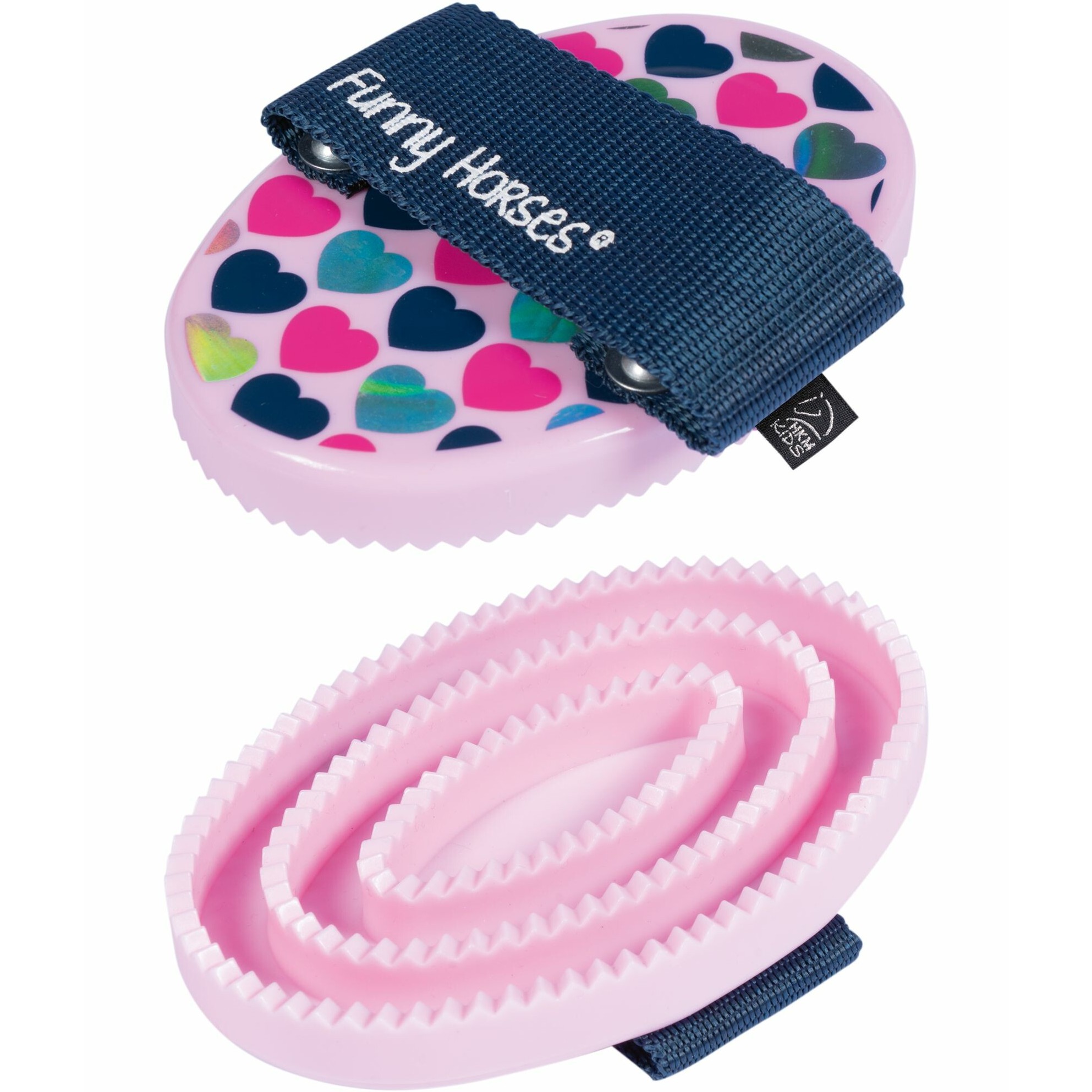 Kinder Putzset (3-teilig) FUNNY HORSES HEARTS rosa