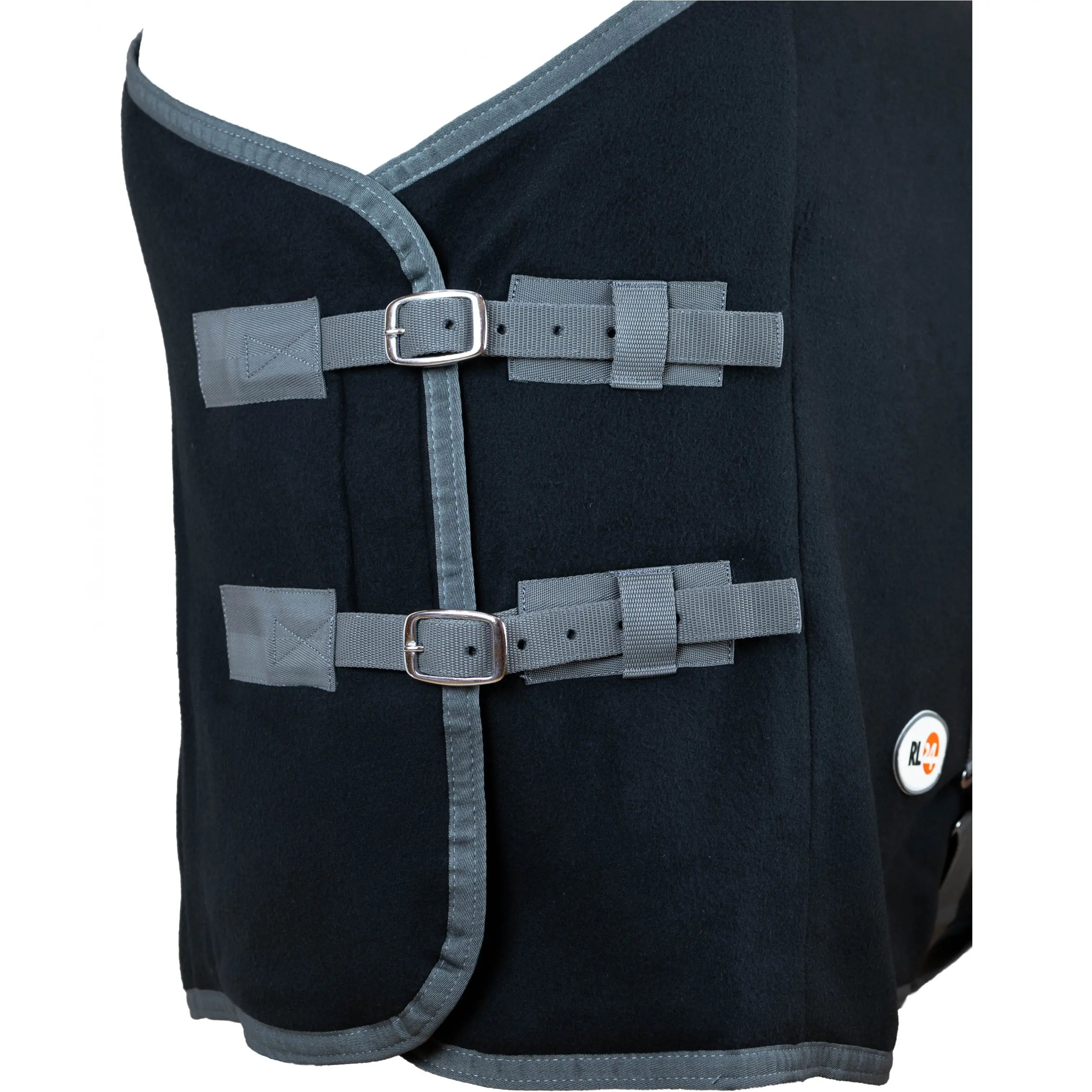 Abschwitzdecke mit Kreuzgurt BASICLINE schwarz