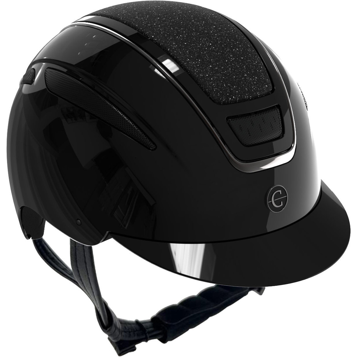 Reithelm ELITE lackschwarz