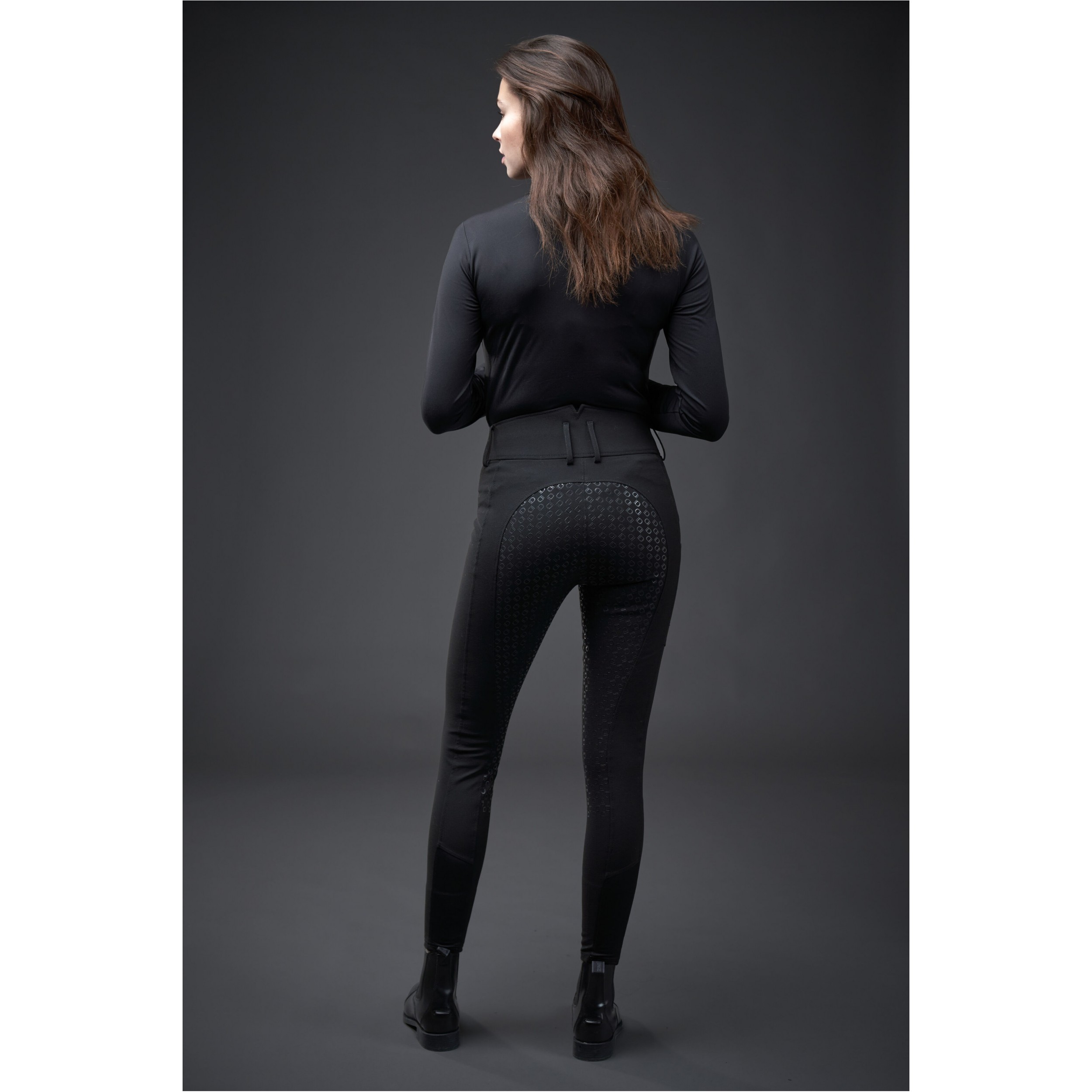 Damen Reithose Silikon Vollbesatz LEONI schwarz Damen Reithose Silikon Vollbesatz LEONI schwarz