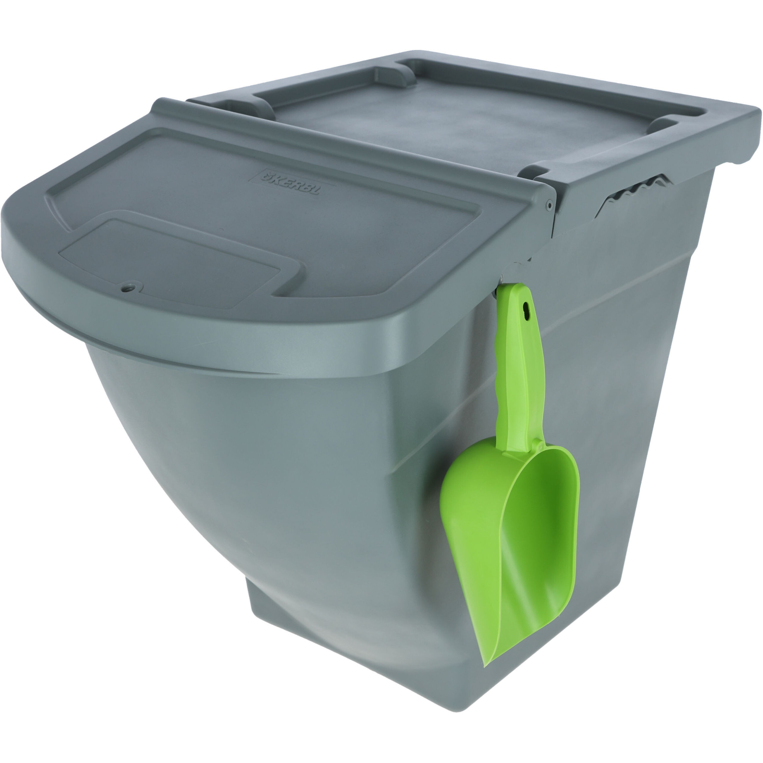 Futterbox stapelbar mit Deckel grau 40l