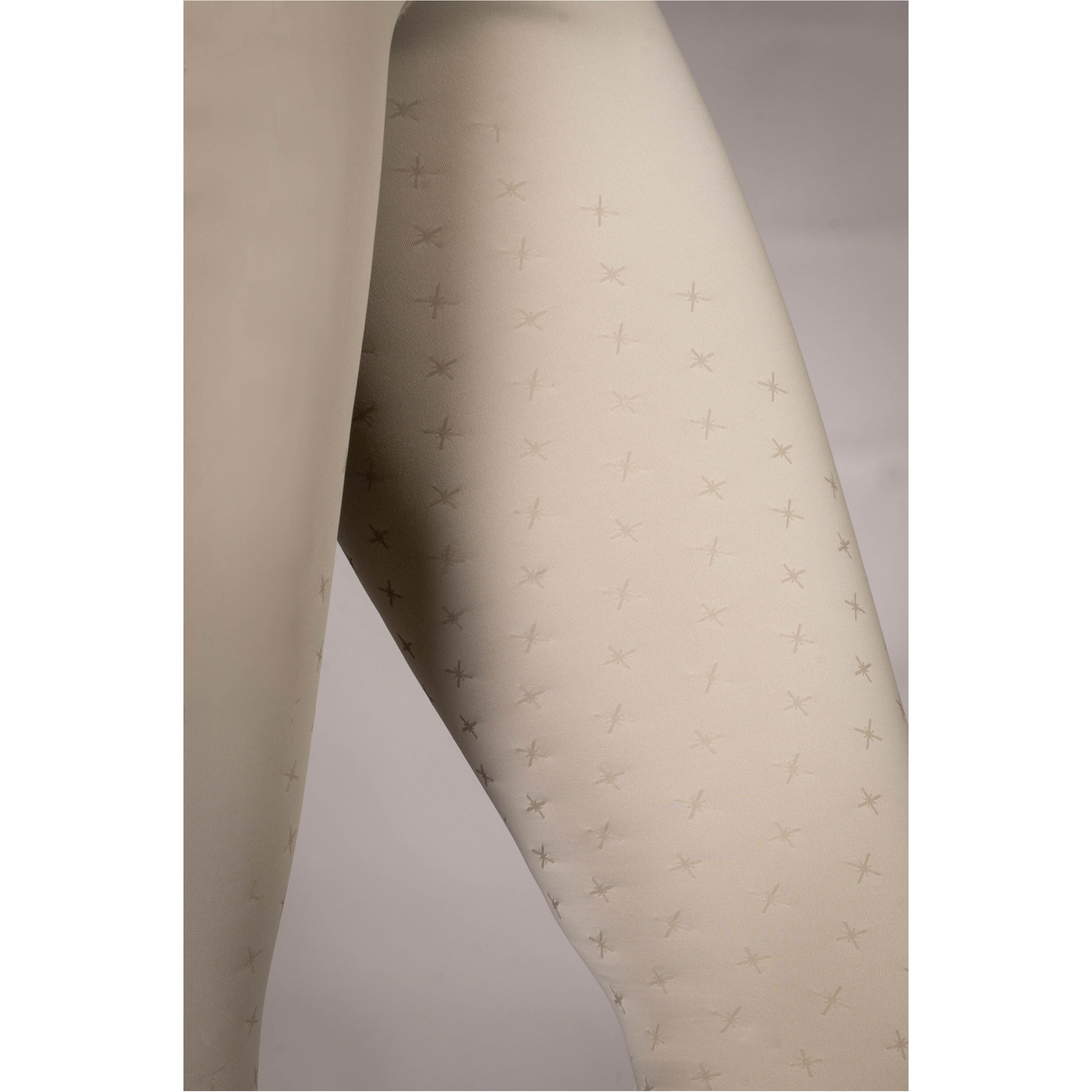 Damen Reitleggings Silikon Vollbesatz LIMONE grau/beige