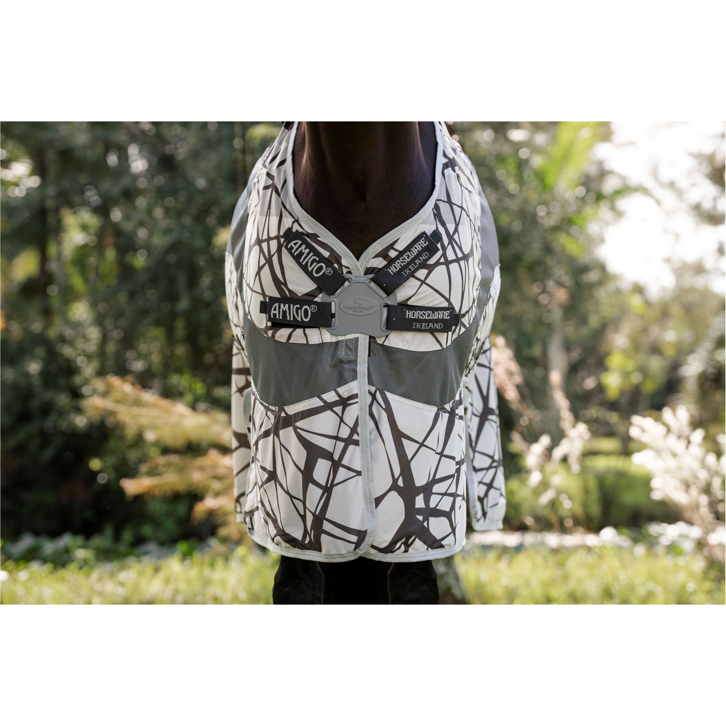 Fliegendecke mit Halsteil (abnehmbar) 600D AMIGO Camofly print/grey