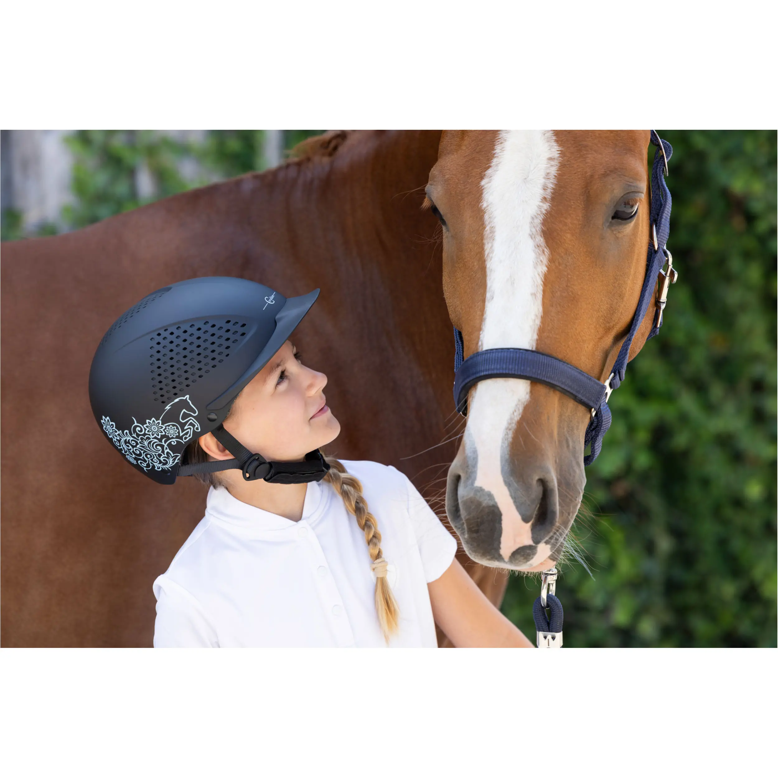 Kinder Reithelm BEAUTY 2.0 schwarz