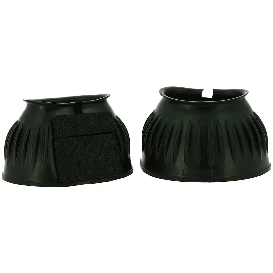 Hufglocken mit doppelter Klettlasche SOFT schwarz