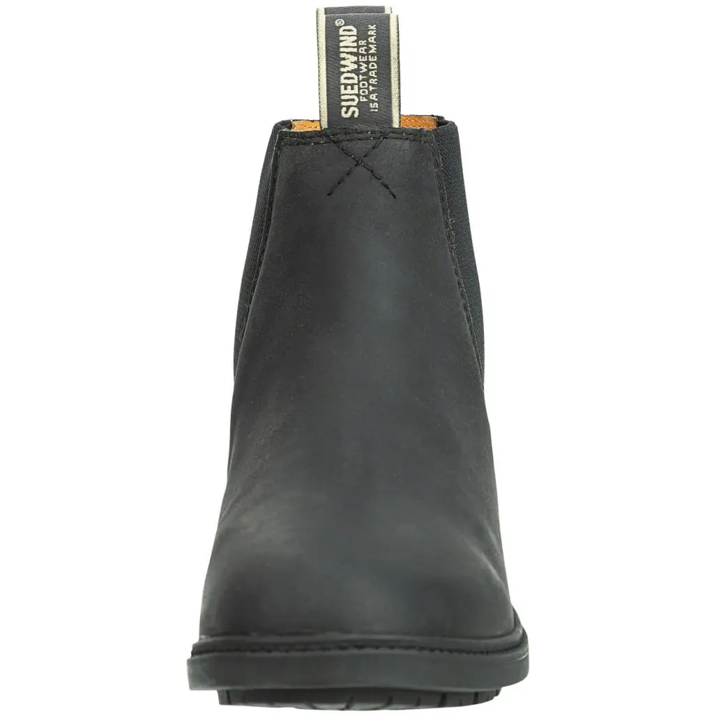 Winter Reitstiefeletten NEW WORK Eco Echtleder schwarz