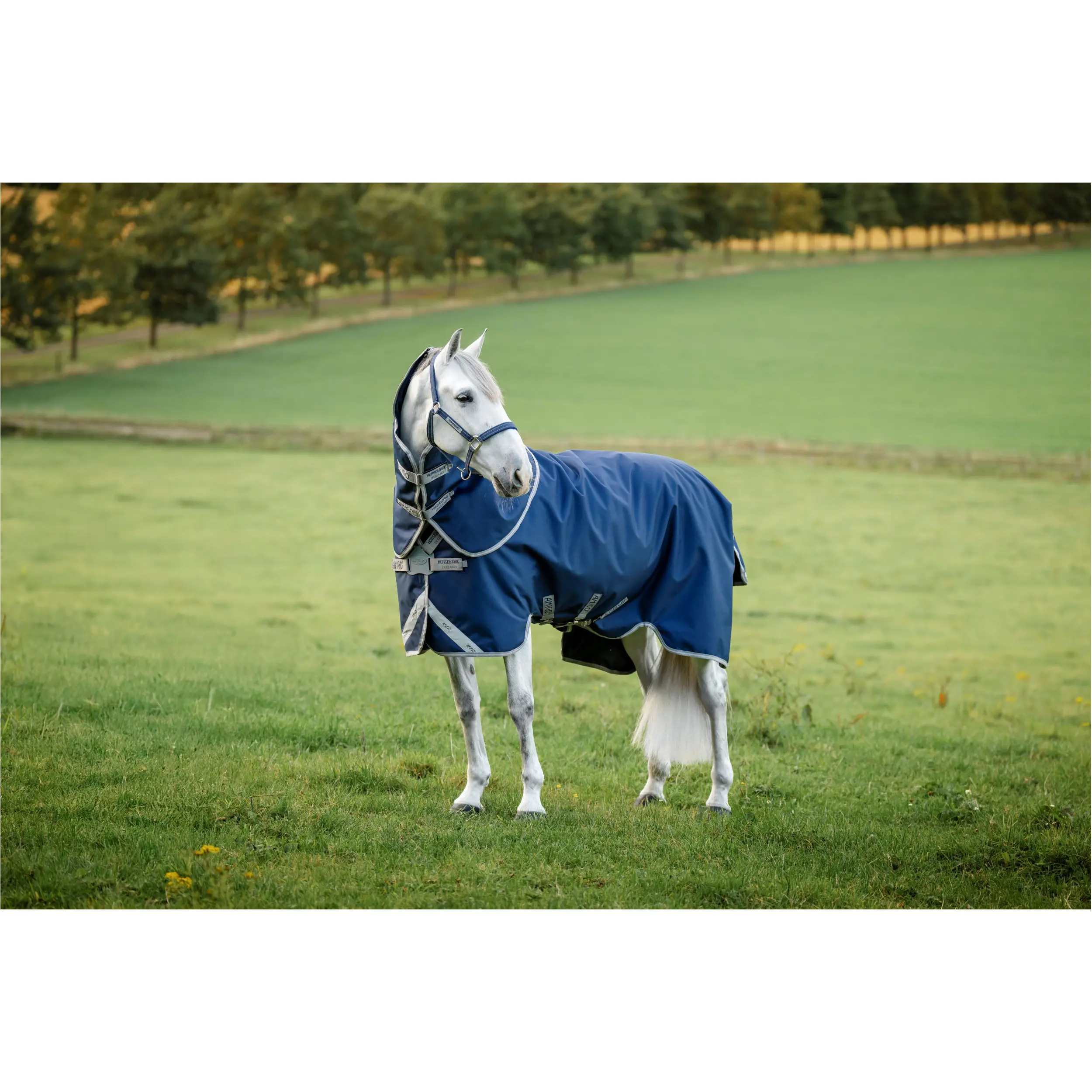 Outdoordecke Halsteil (abnehmbar) 100g Füllung 1200D AMIGO FieldSafe Plus navy/titanium grey/silver