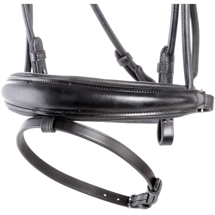 Trensenzaum mit schwedischen Reithalfter FLORENTINE schwarz