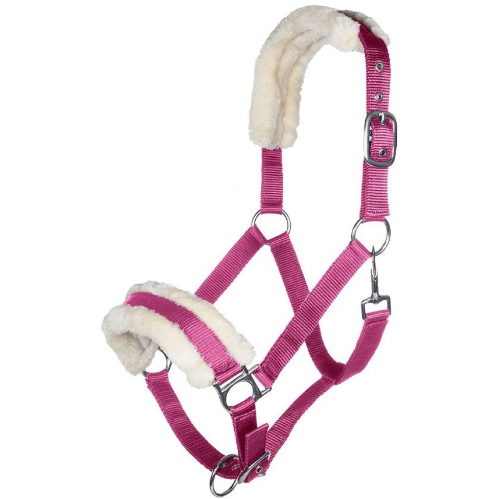 Halfter mit Plüschpolsterung BISCHOFSHOFEN magenta