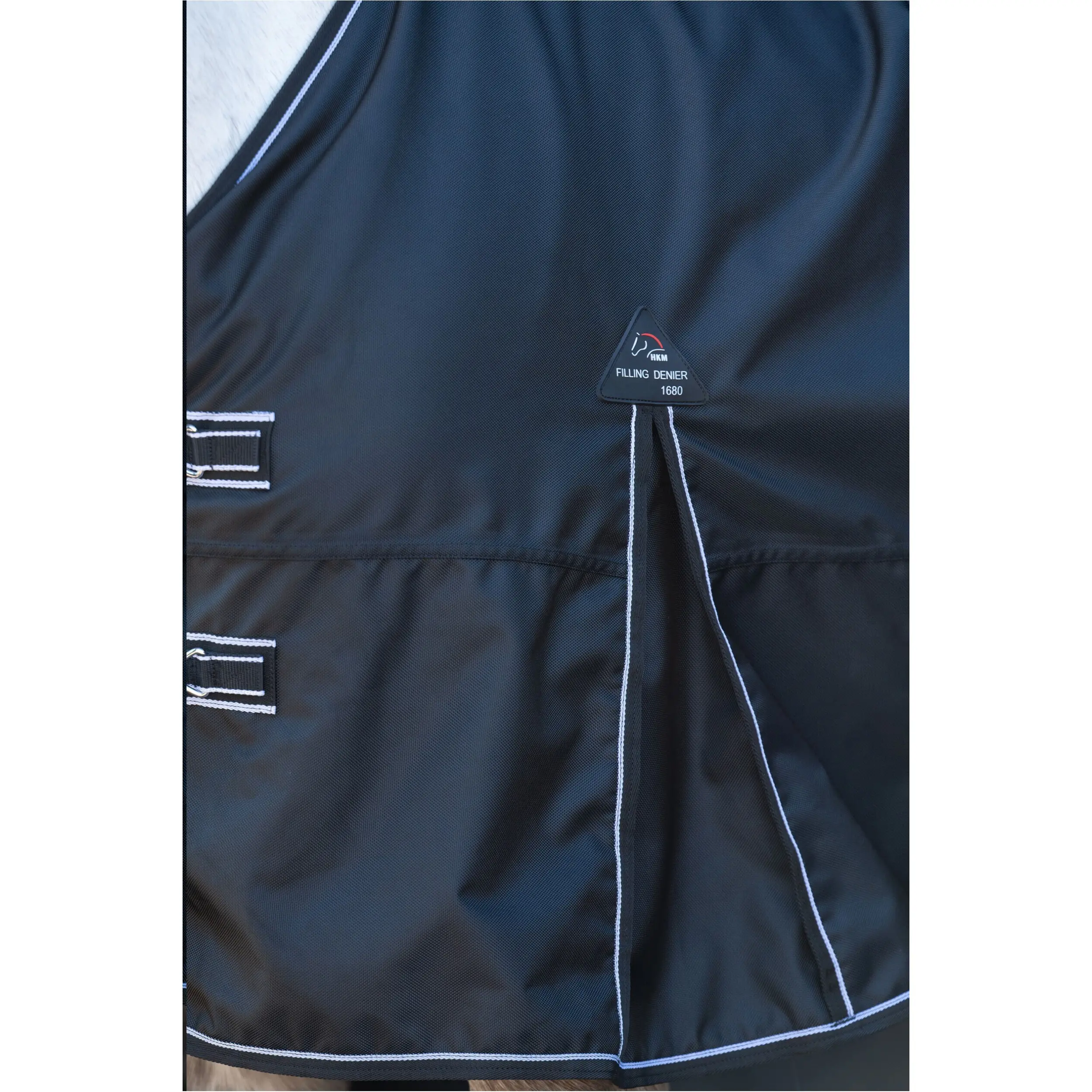 Weidedecke 300g Füllung 1680D mit Teddyfellfutter PREMIUM schwarz