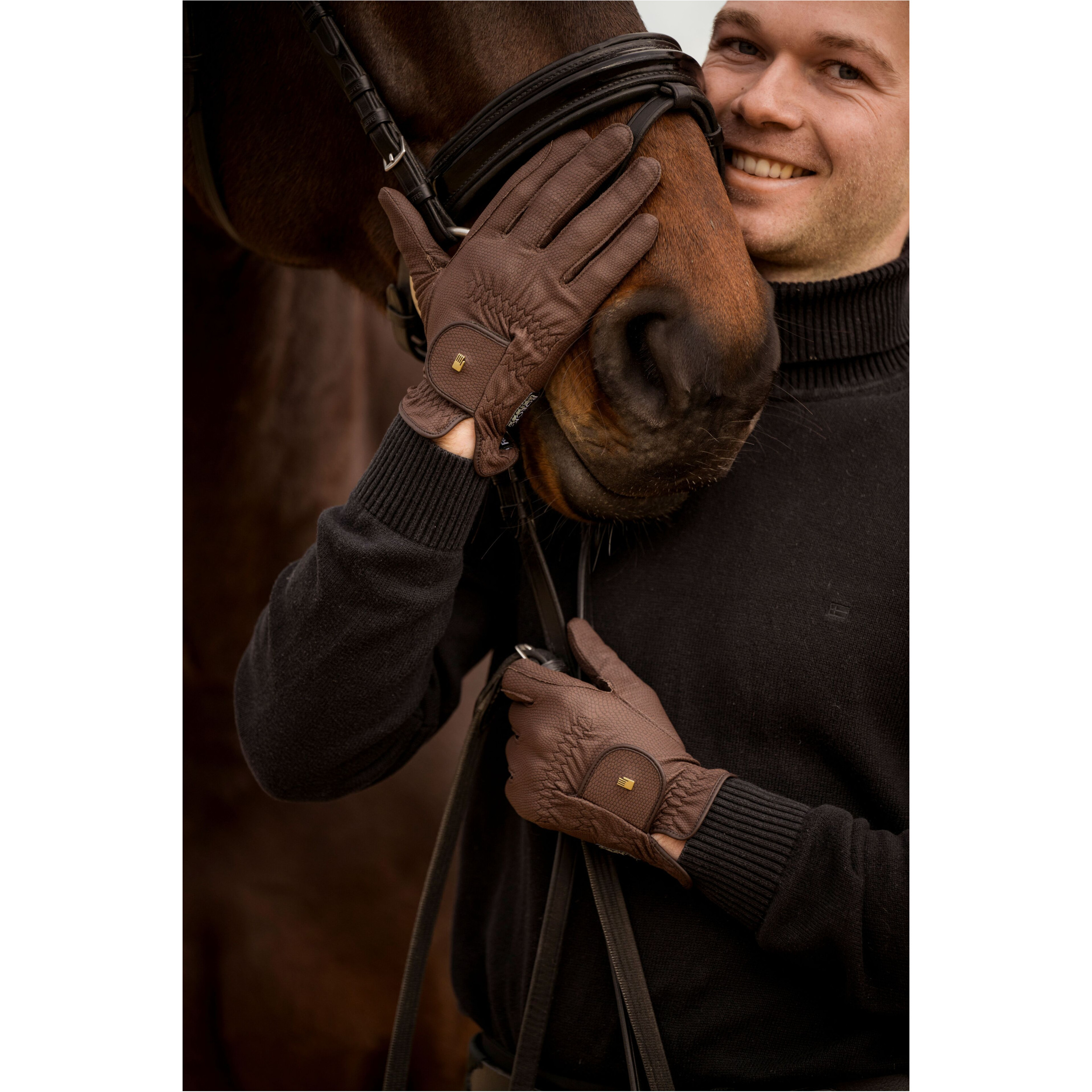 Winter Reithandschuhe ROECK-GRIP mokka