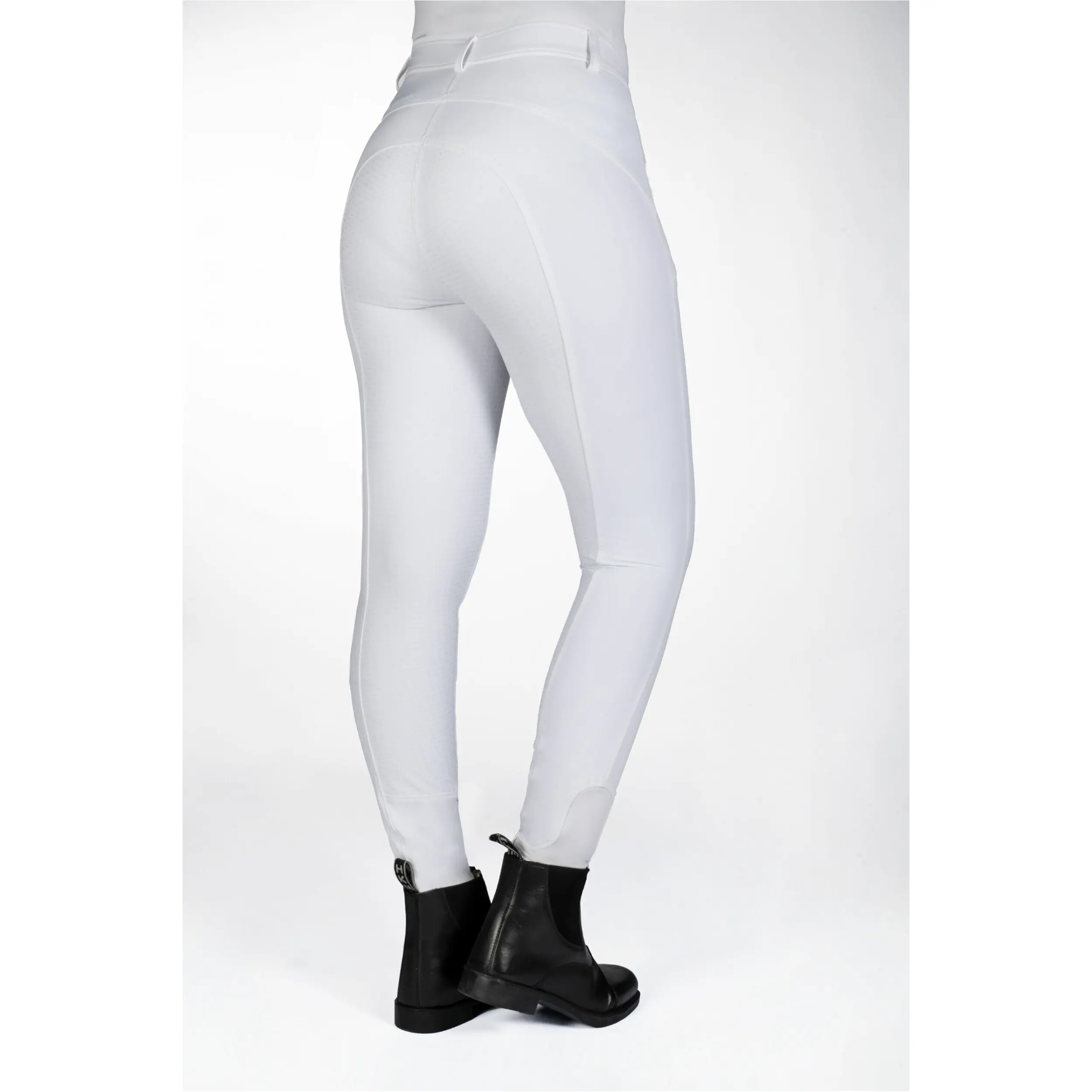 Damen Reithose Silikon Vollbesatz ALEXIS weiß