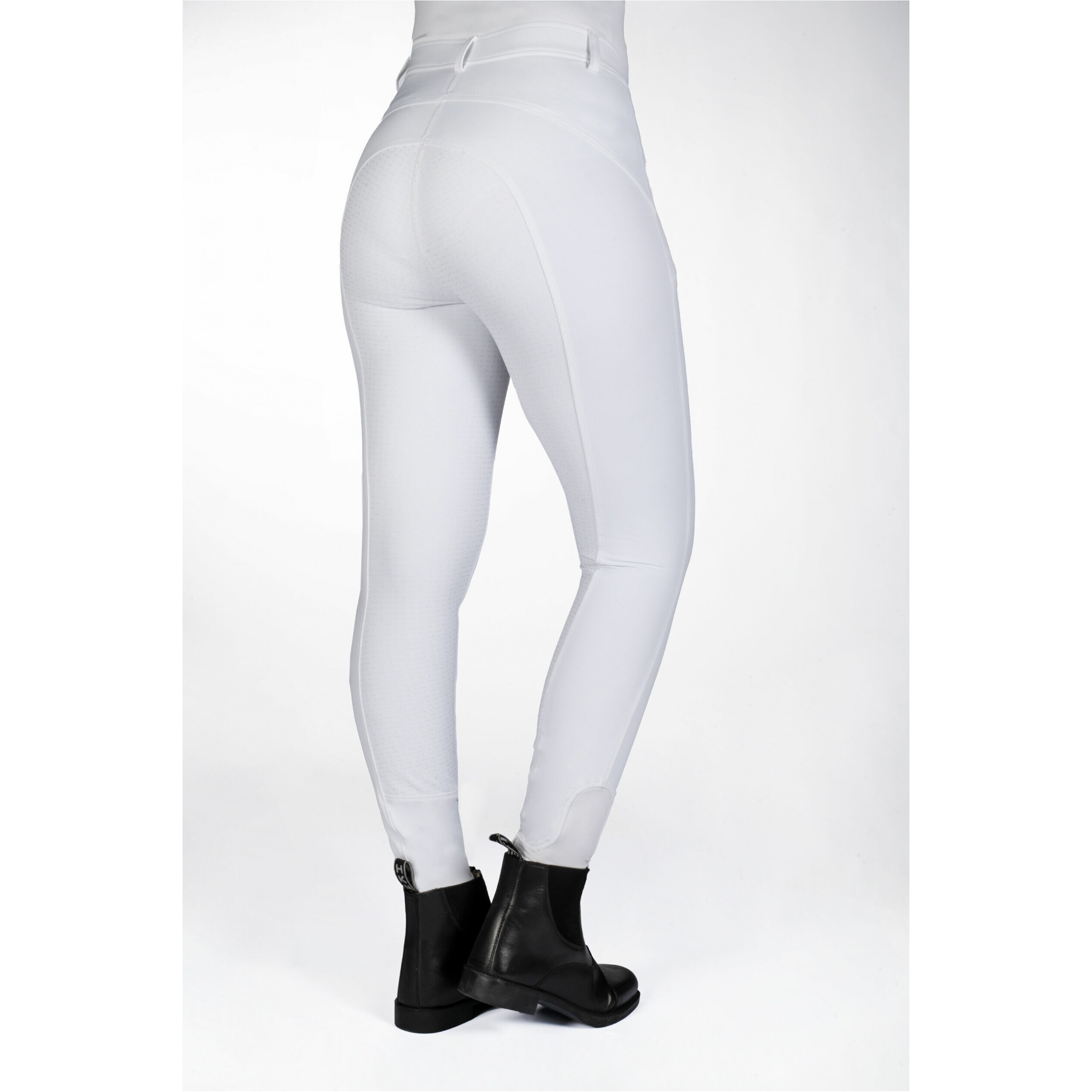 Damen Reithose Silikon Vollbesatz ALEXIS weiß